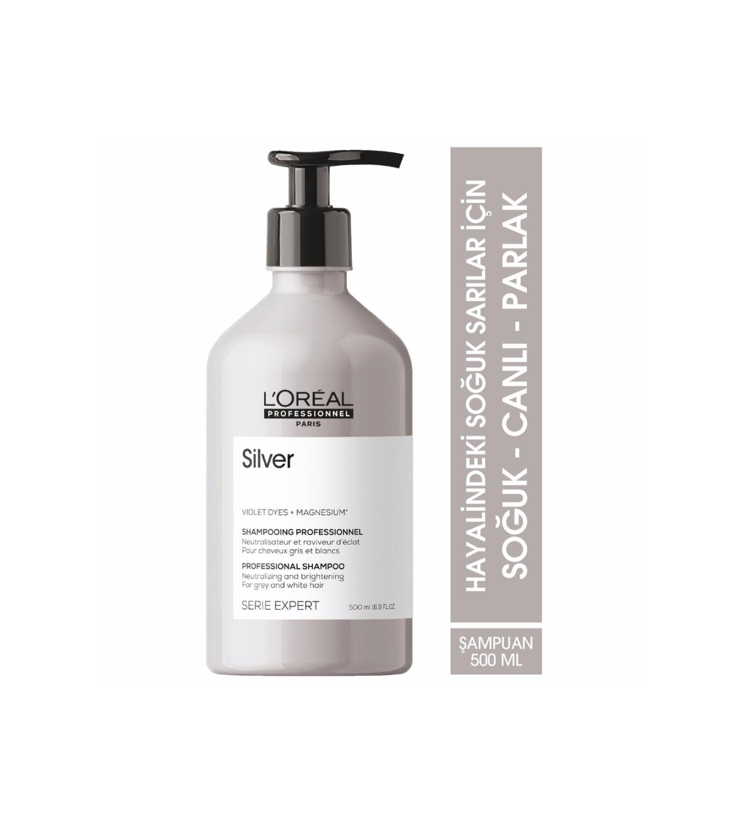L'Oreal Paris L'oreal Color Balancing Purple Shampoo for Very Light Blonde Gray and White Hair 500 Ml - Buy Online on GoSupps.com