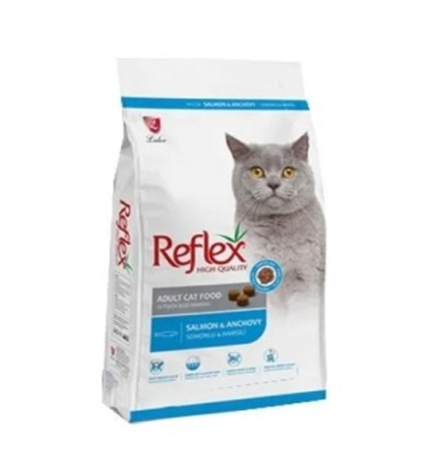 Reflex Adult Cat Food with Salmon and Anchovy 2 Kg X 2 Pieces