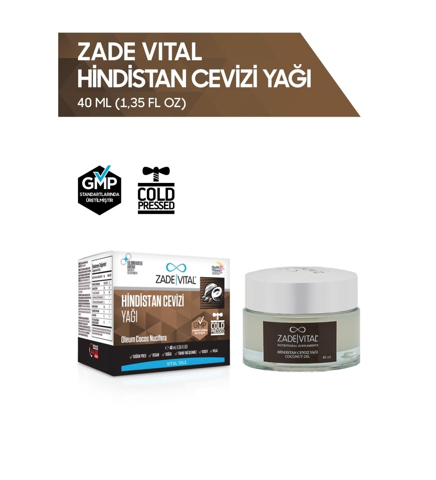 Zade Vital Coconut Oil 40 Ml