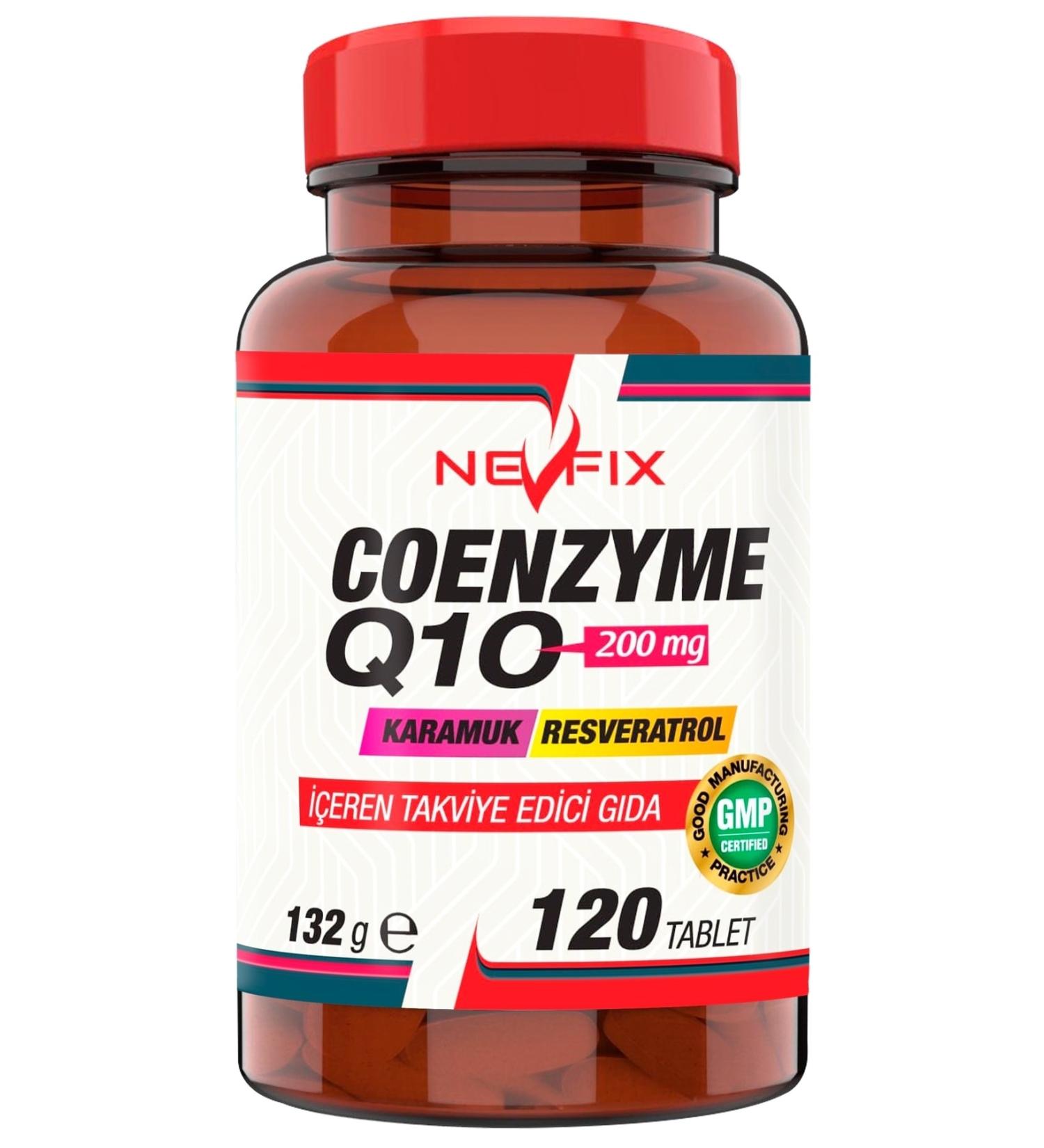 Nevfix Coenzyme Q10 200 mg 120 Tablets