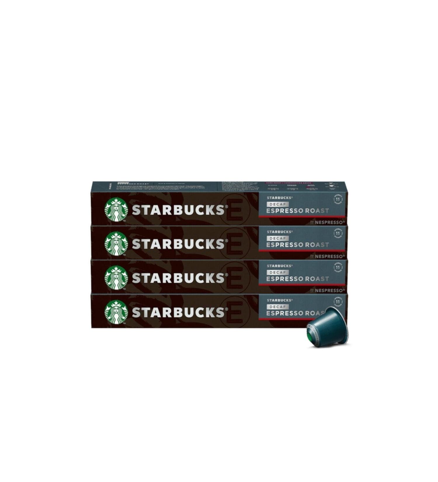 Nestle Starbucks Nespresso Compatible Decaf Espresso Roast Capsule Coffee Package 4x10 Pieces