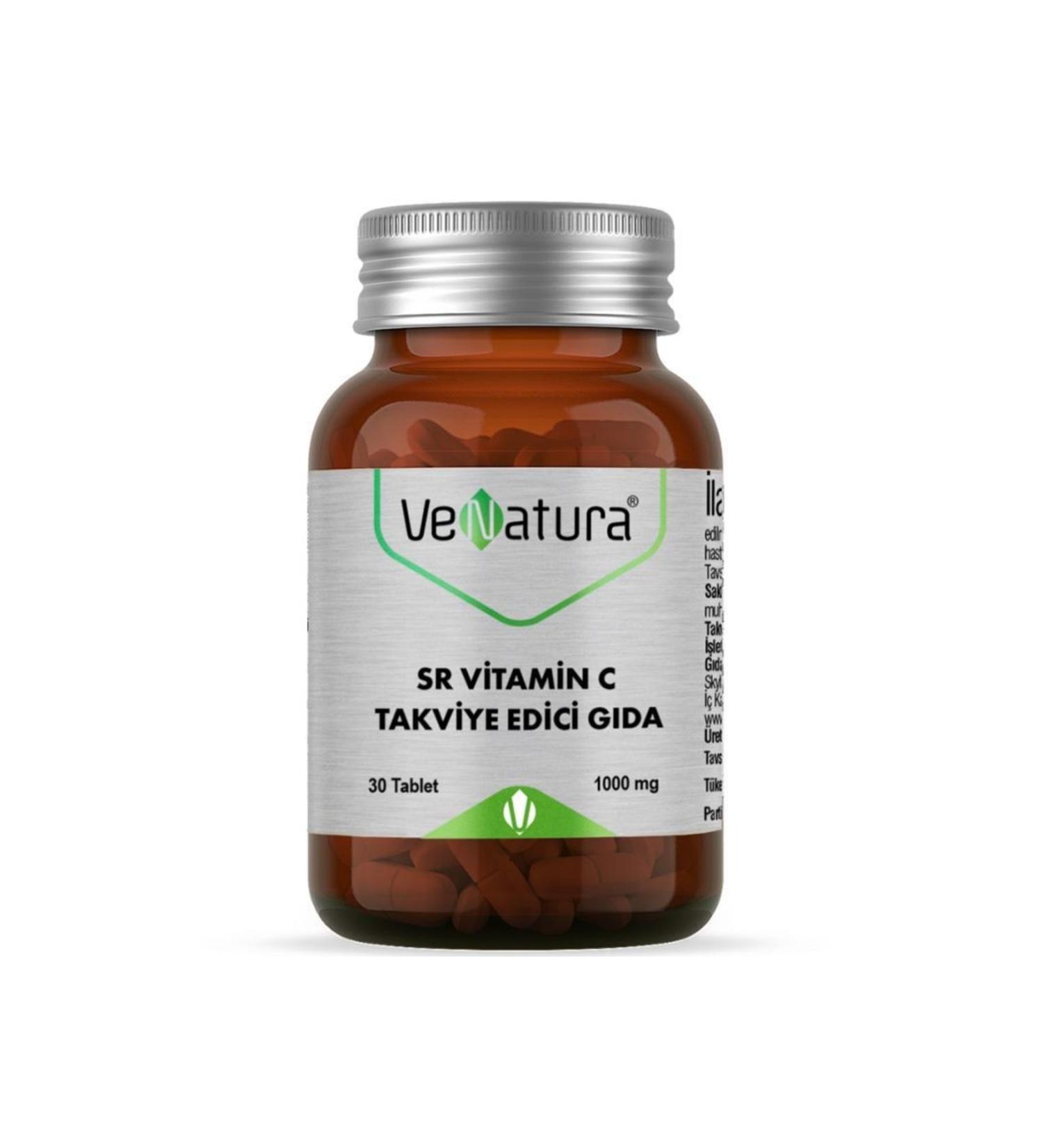 Venatura Sr Vitamin C 1000 Mg Food Supplement 30 Tablets