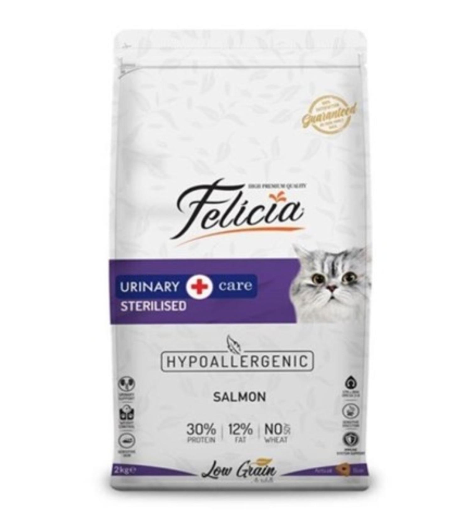 Felicia Sterilized Salmon Cat Food Low Grain 2 kg