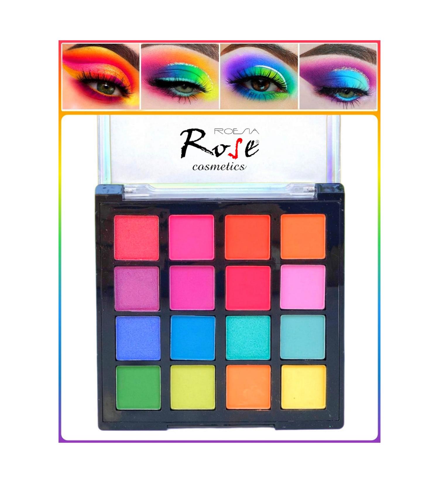 A LY COSMET CS Aily 16-Piece Neon Color Eyeshadow Palette