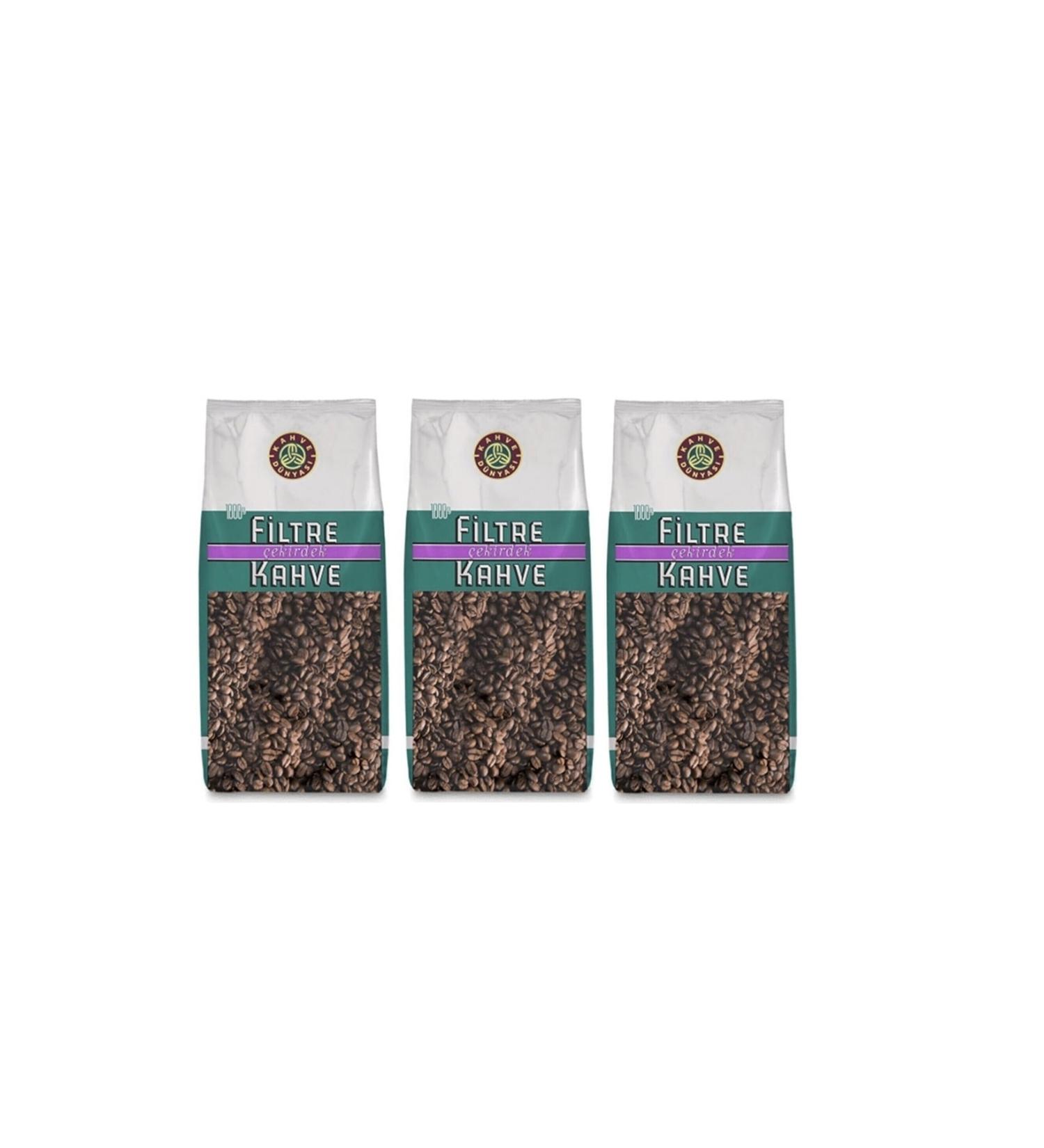 Kahve D nyas Filter Coffee Beans 3 Pieces 1 Kg.