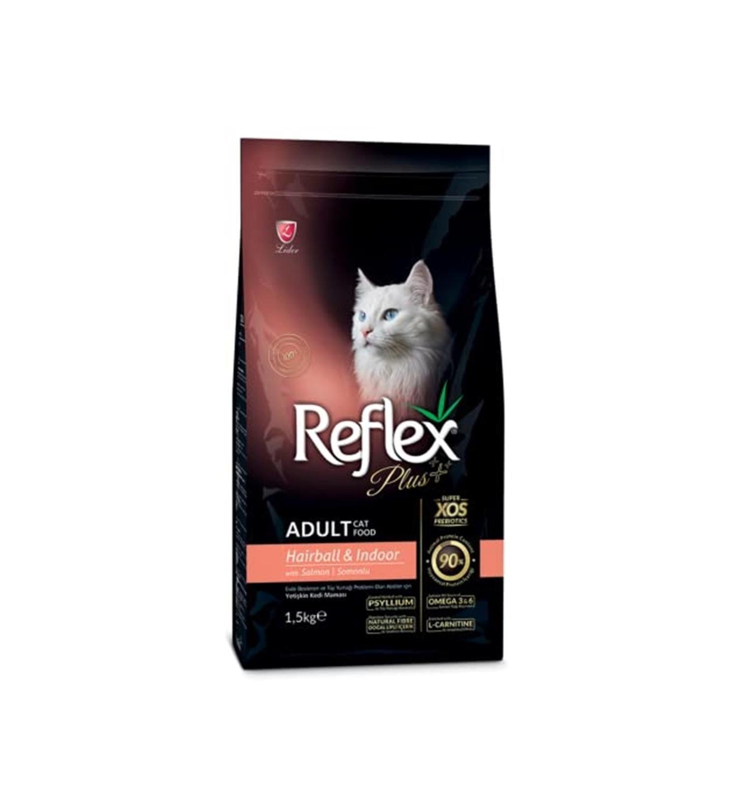 Reflex Hairball Adult Cat Food with Salmon 1.5 Kg