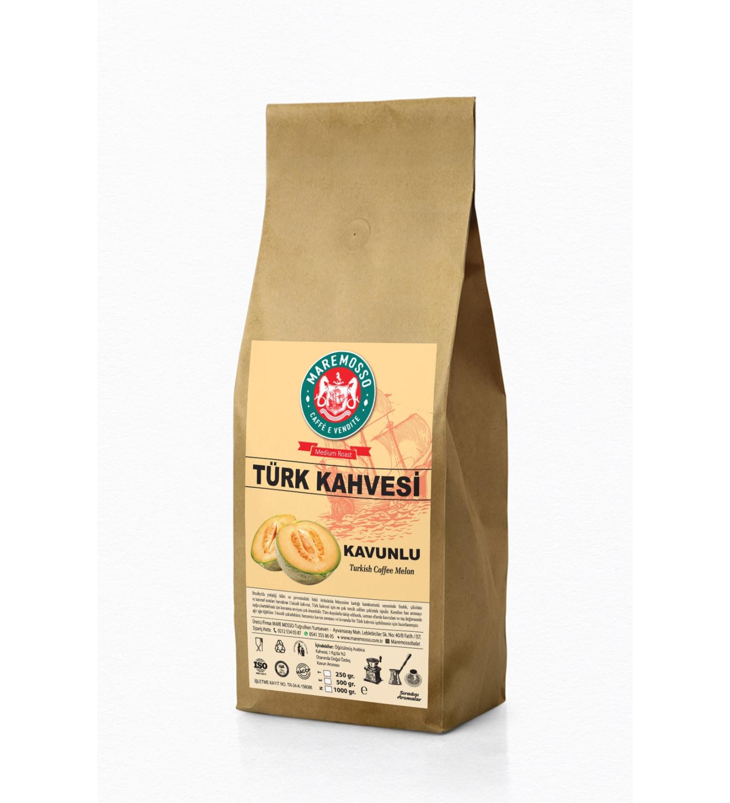 Mare Mosso Caffe Vendite Melon Flavored Ground Turkish Coffee 1 Kg. - Buy Online on GoSupps.com