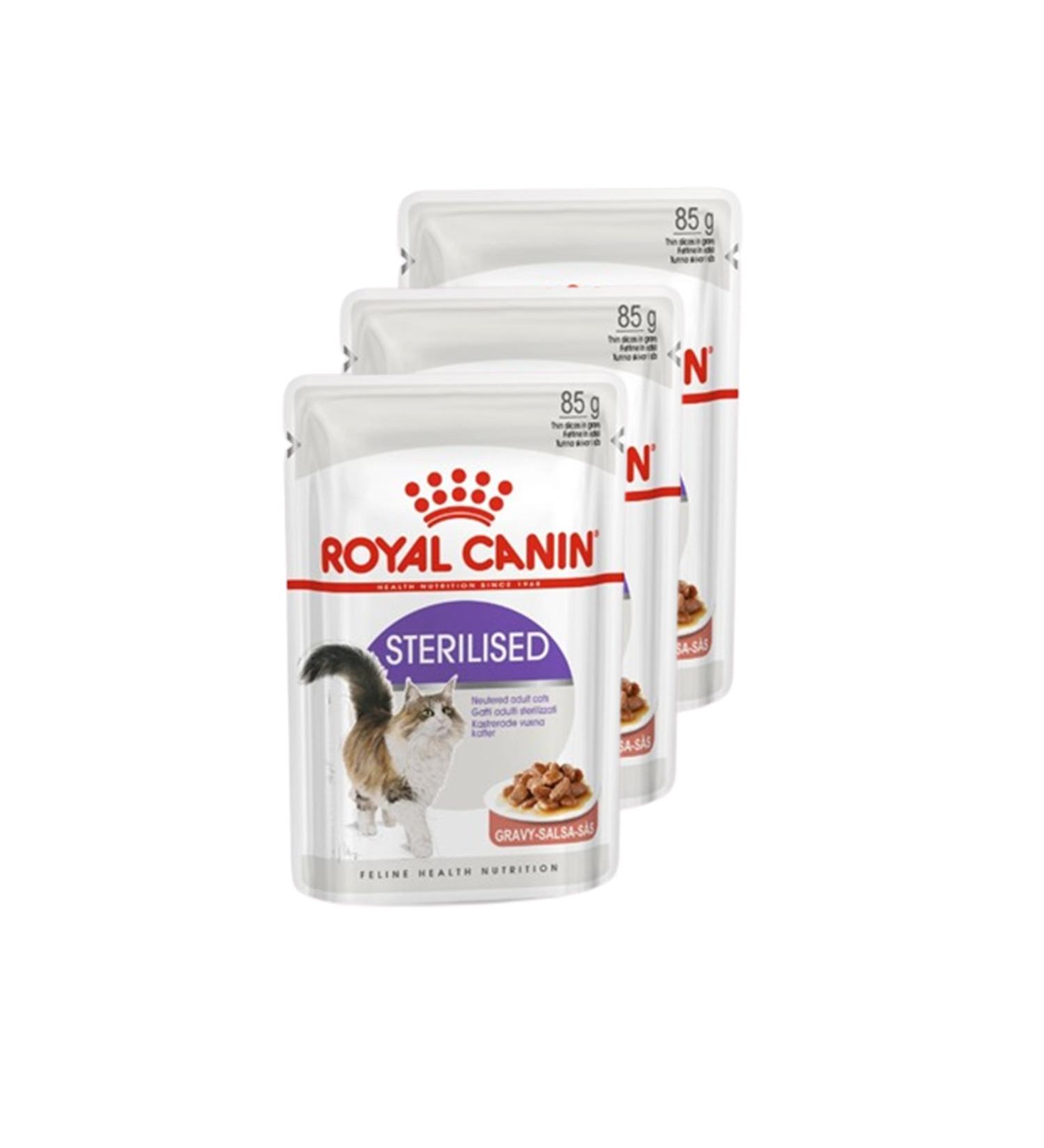 Royal Canin Gravy Sterilized Wet Cat Food 85 Gr X 3 Pieces