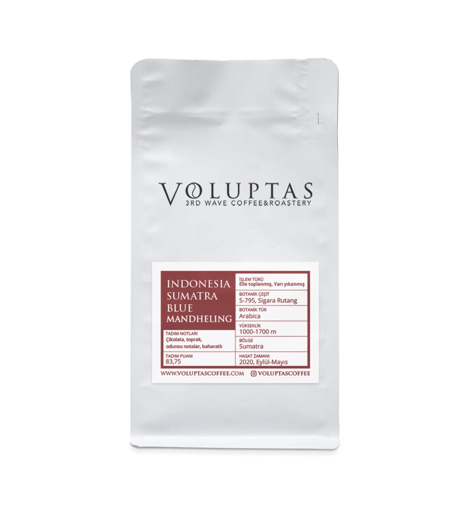 VOLUPTAS COFFEE Indonesia Sumatra Blue Mandheling Local Coffee 500 Gr