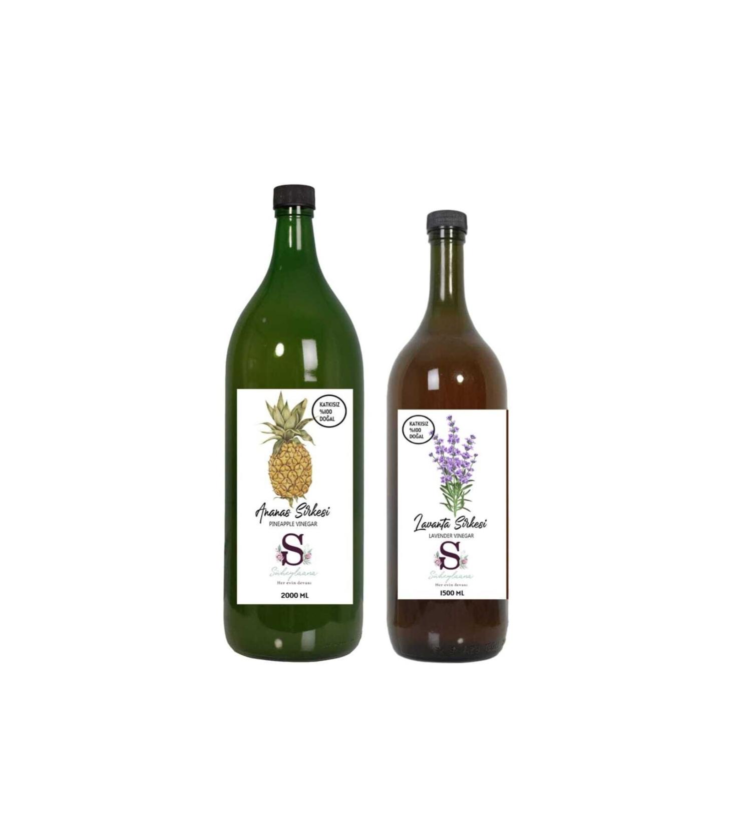 Suheylaana Natural Pineapple Vinegar 2000 Ml - Natural Lavender Vinegar 1500 Ml