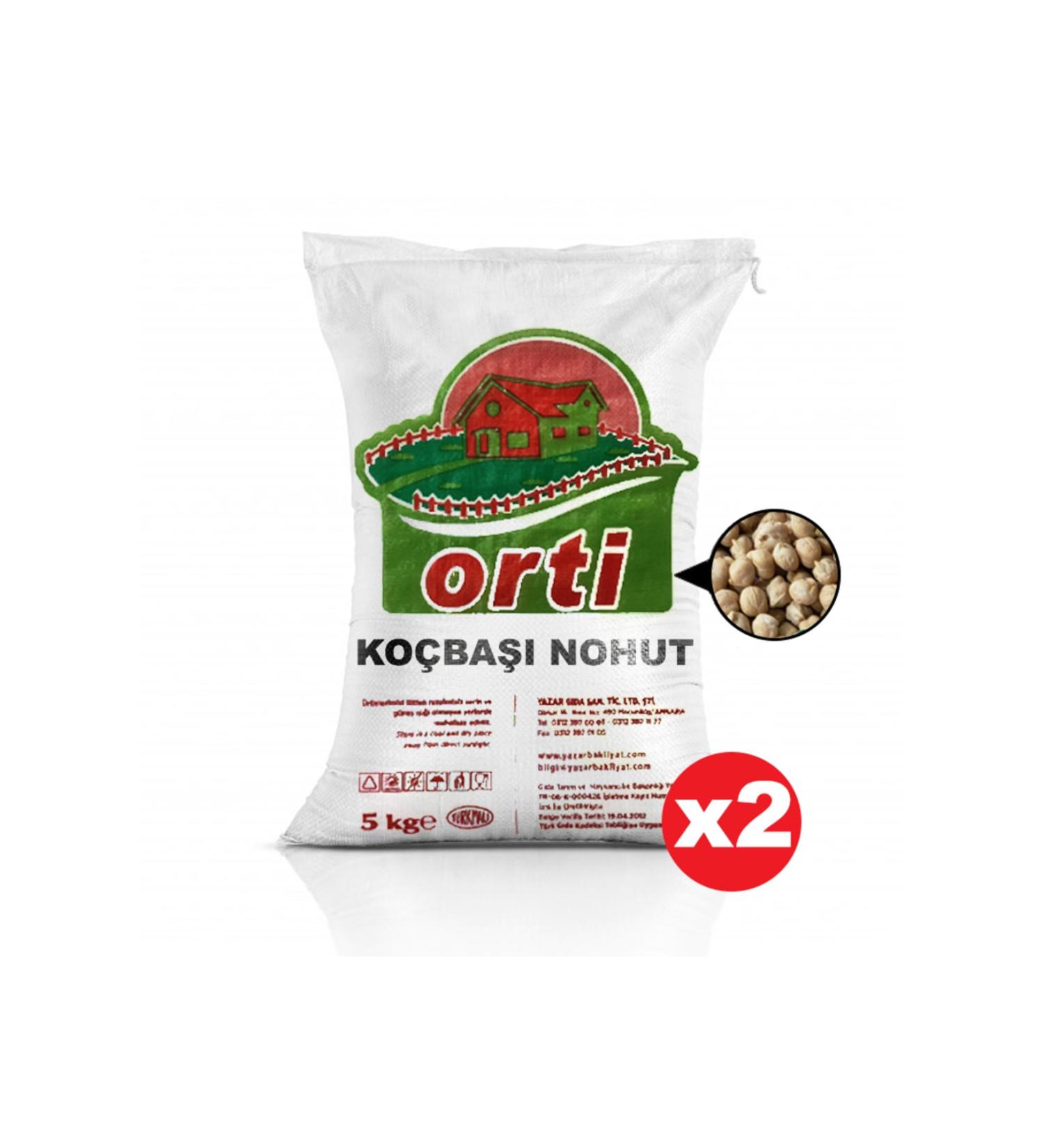 Orti Rams Head Chickpeas 5 Kg. X 2 Pieces