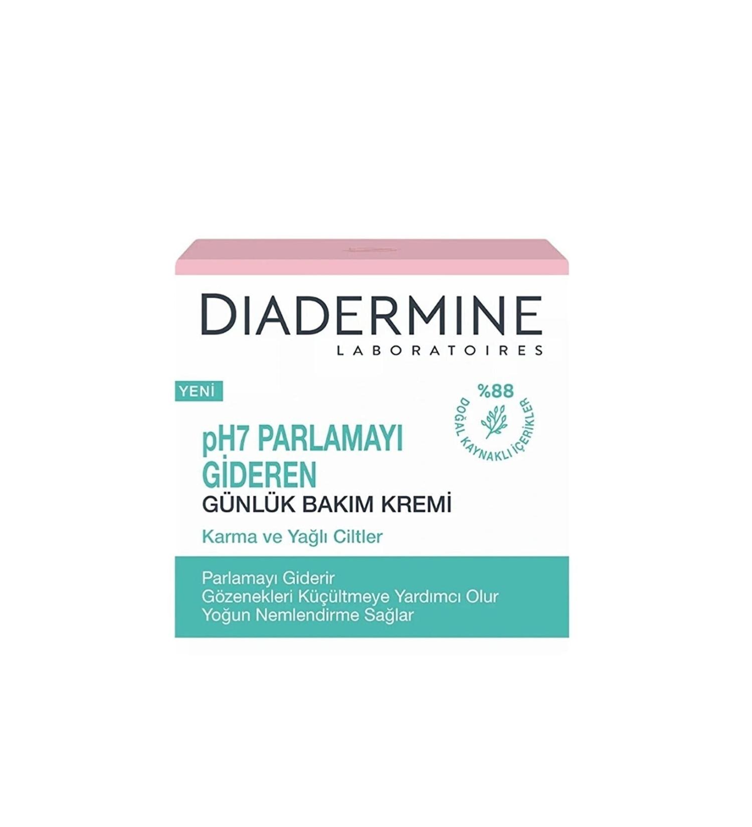 Diadermine Daily Care Cream for Combination Oily Skin Revitalizes the Skin