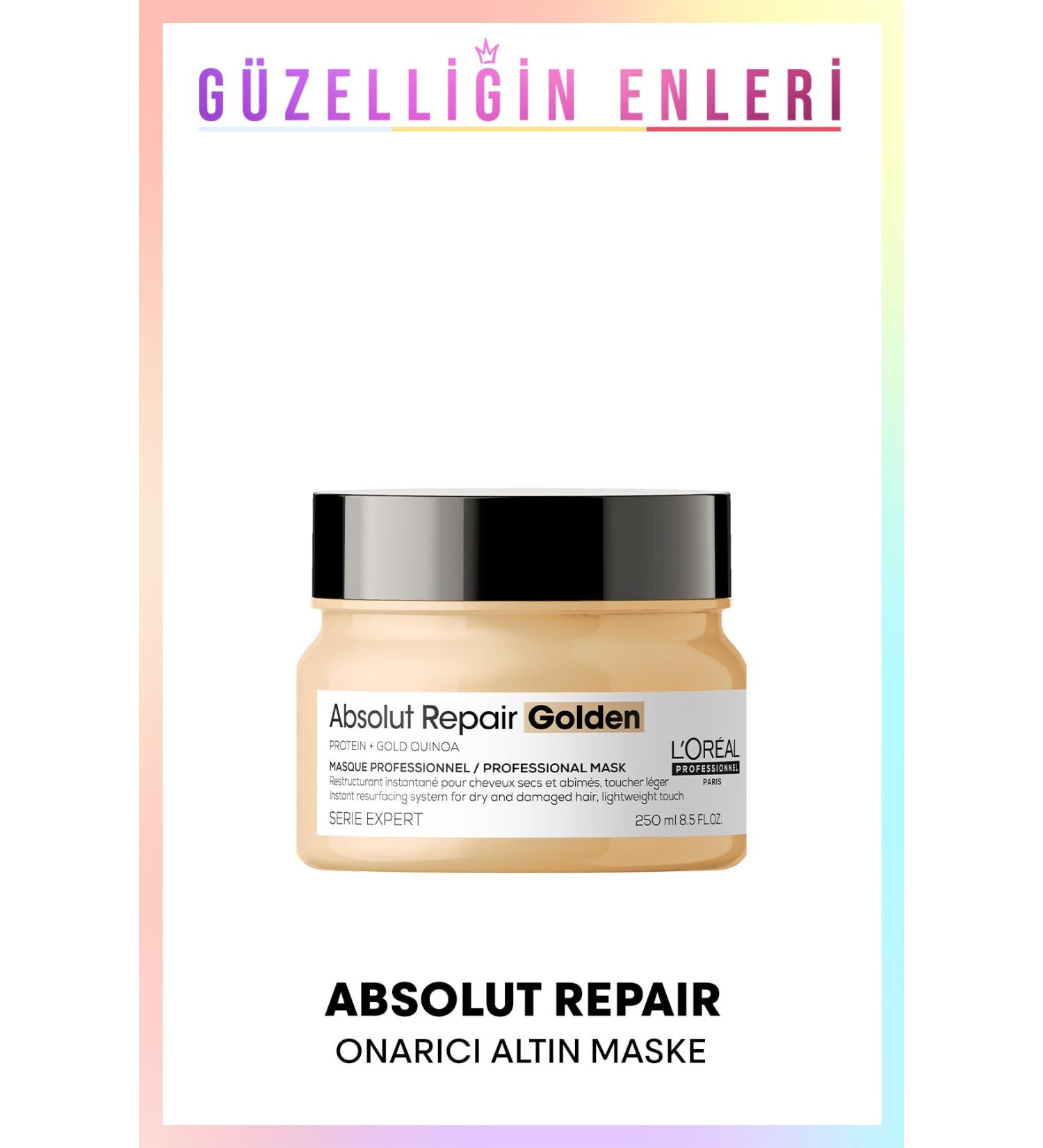 L'oreal Professionnel Serie Expert Absolut Repair Gold Mask for Damaged Hair 250 ml - Buy Online on GoSupps.com