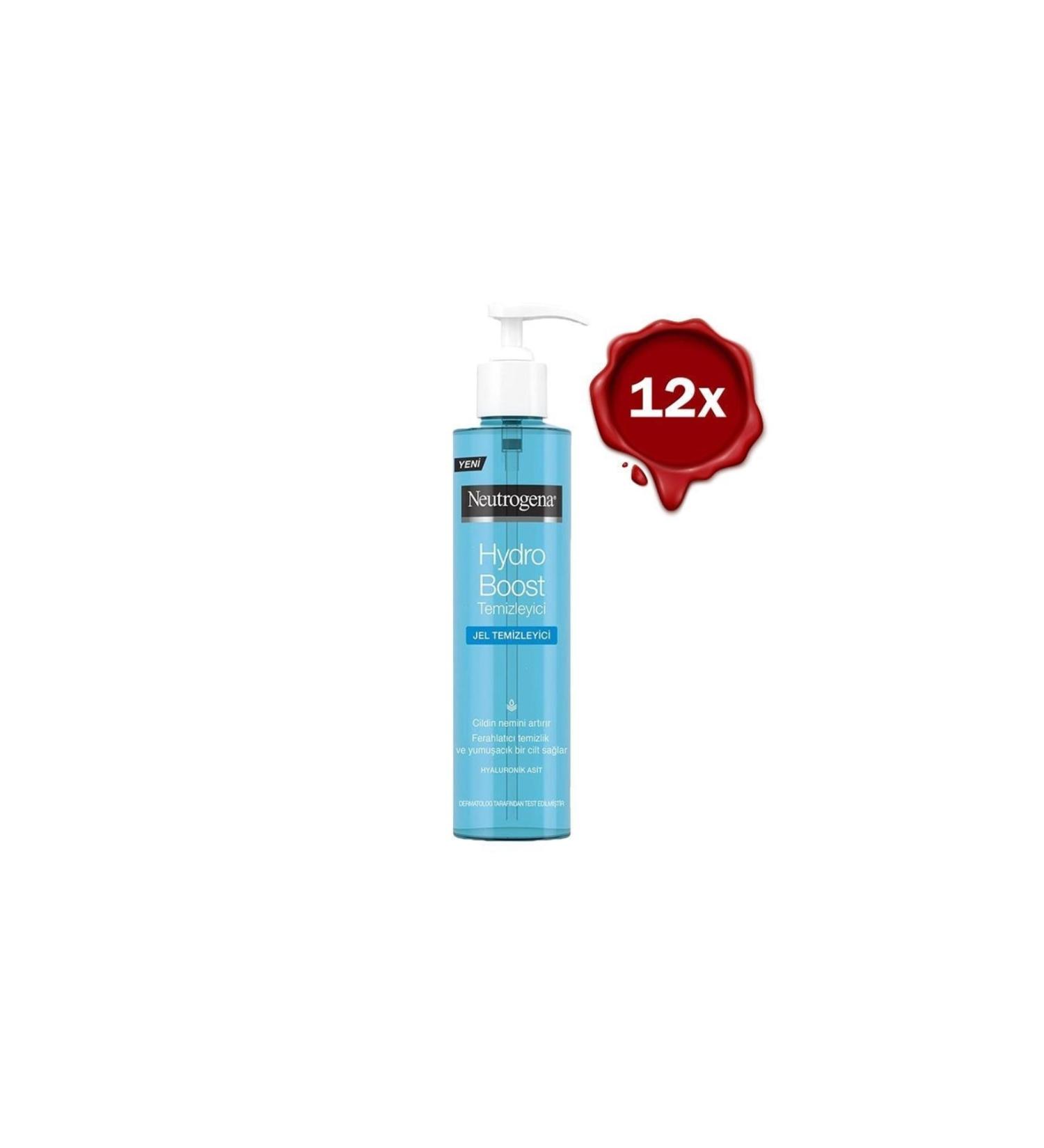 Neutrogena Hydro Boost Water Gel Cleanser 200 Ml X 12