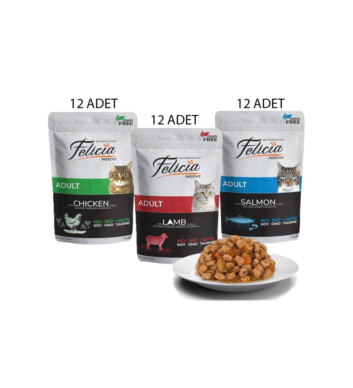 Felicia Grain-Free 85 Gr Wet Cat Food 3x 12 Pieces