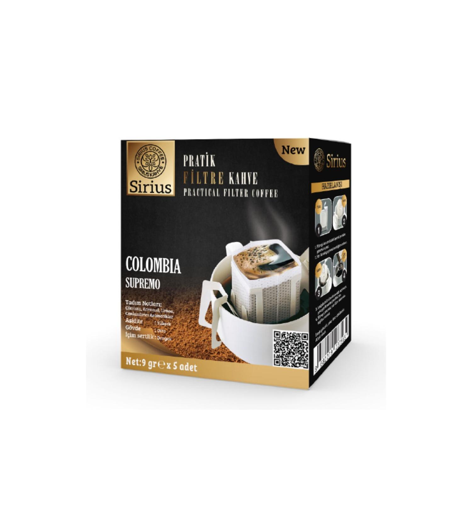 SIRIUS Premium Colombia Practical Filter Coffee