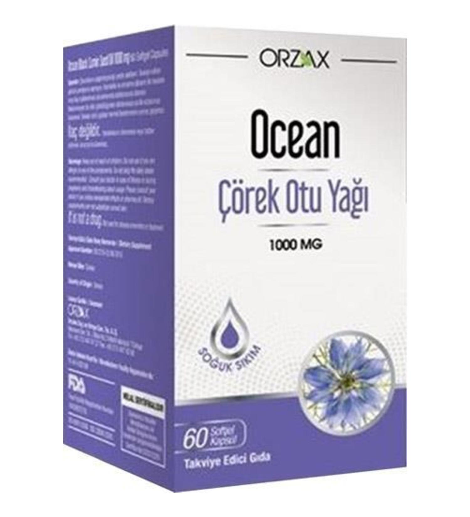 Ocean Orzax Black Cumin Oil 60 Capsules
