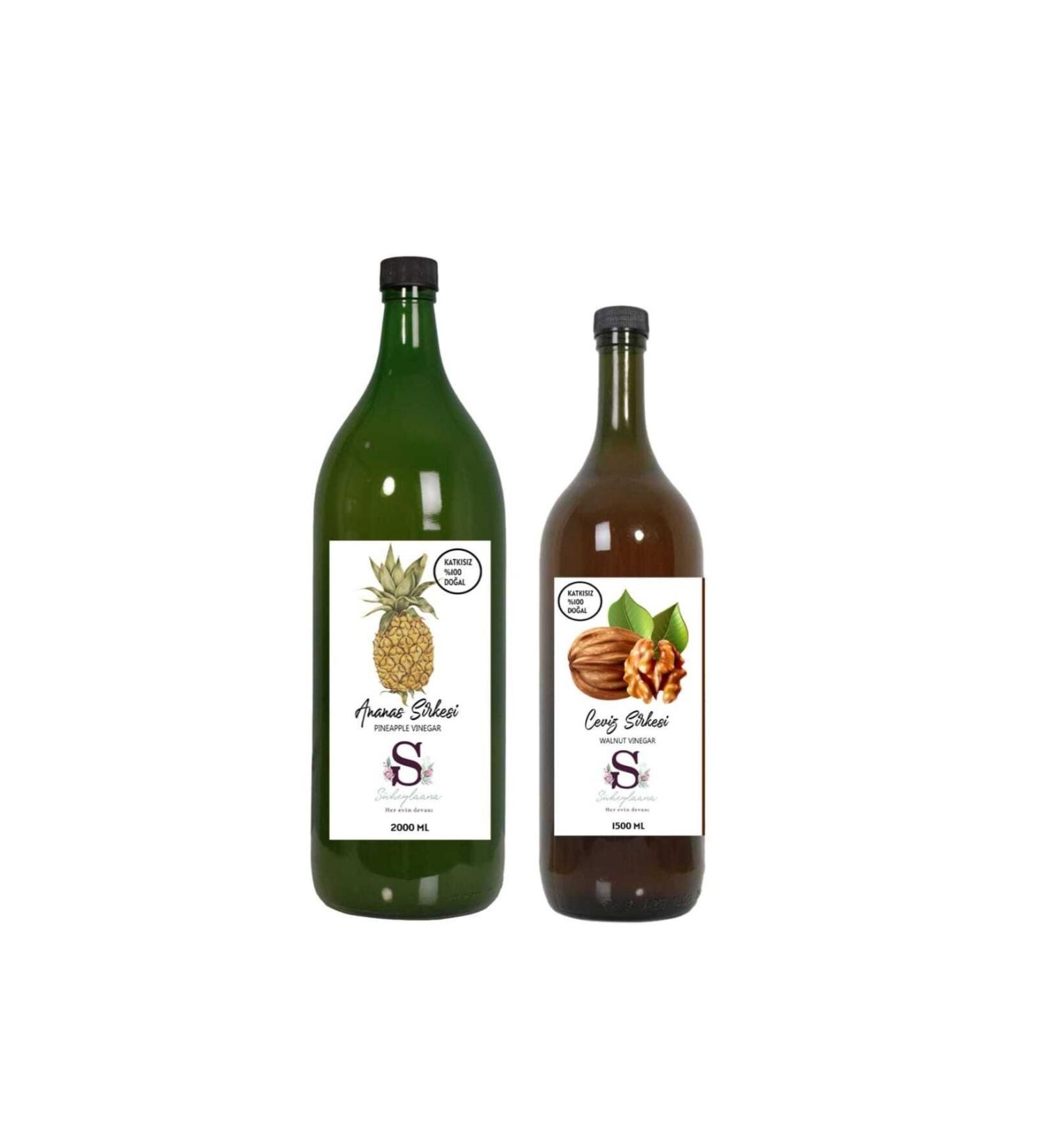 S heylaana Natural Pineapple Vinegar 2000 Ml - Natural Walnut Vinegar 1500 Ml