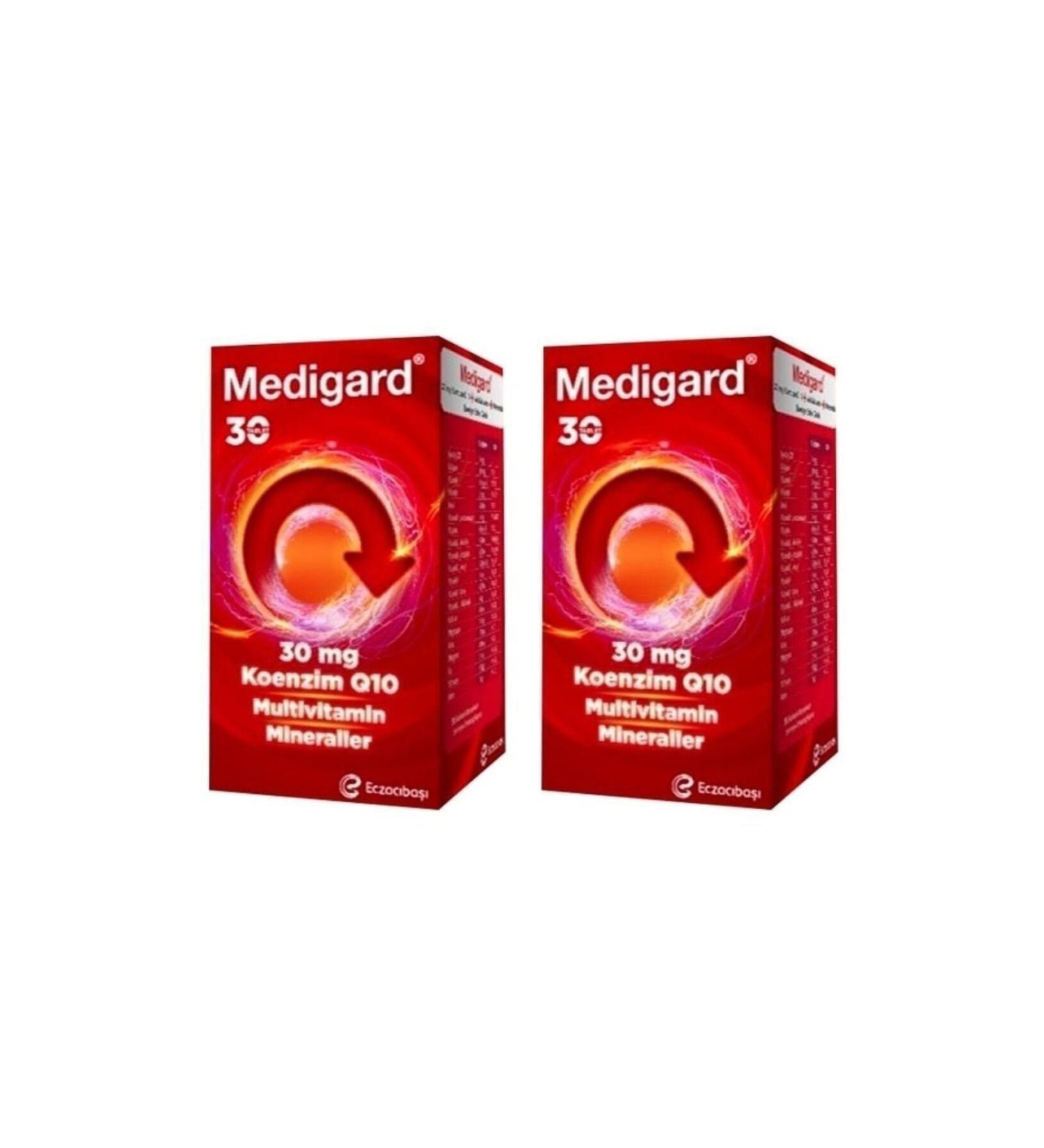 MED GARD Vitamin Mineral Complex Coq10 30 Tablets x 2 Pieces