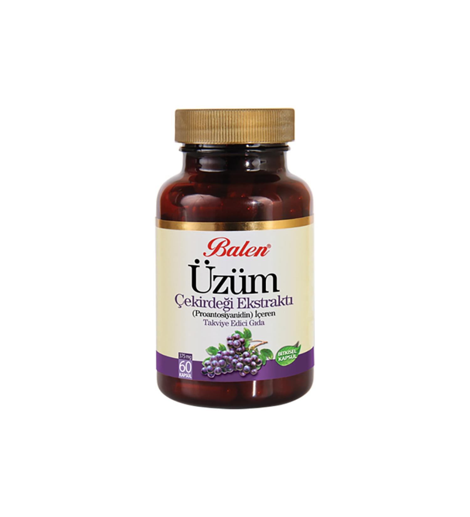 Balen Grape Seed Extract Capsule 375 Mg 60 Pieces