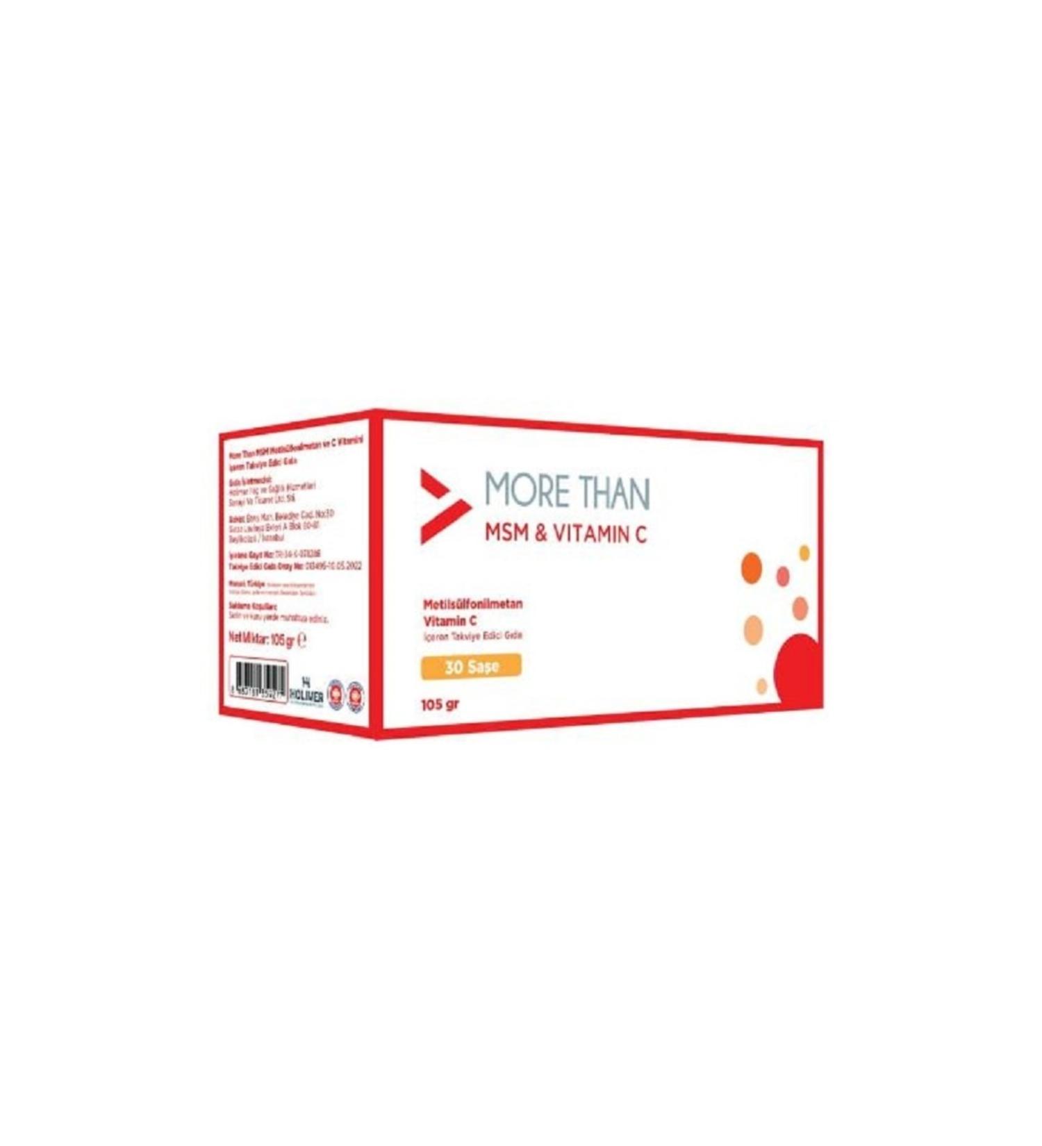 MORE THAN Msm & Vitamin C 30 Sachets - Buy Online on GoSupps.com