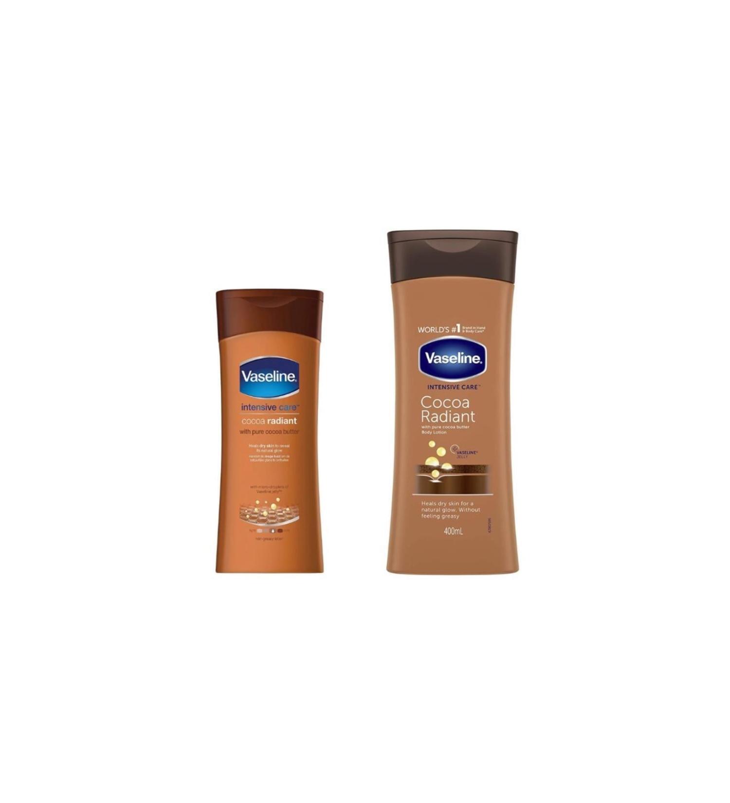 Vaseline Body Lotion Cocoa Shimmer 400ml & 200ml Set of 2