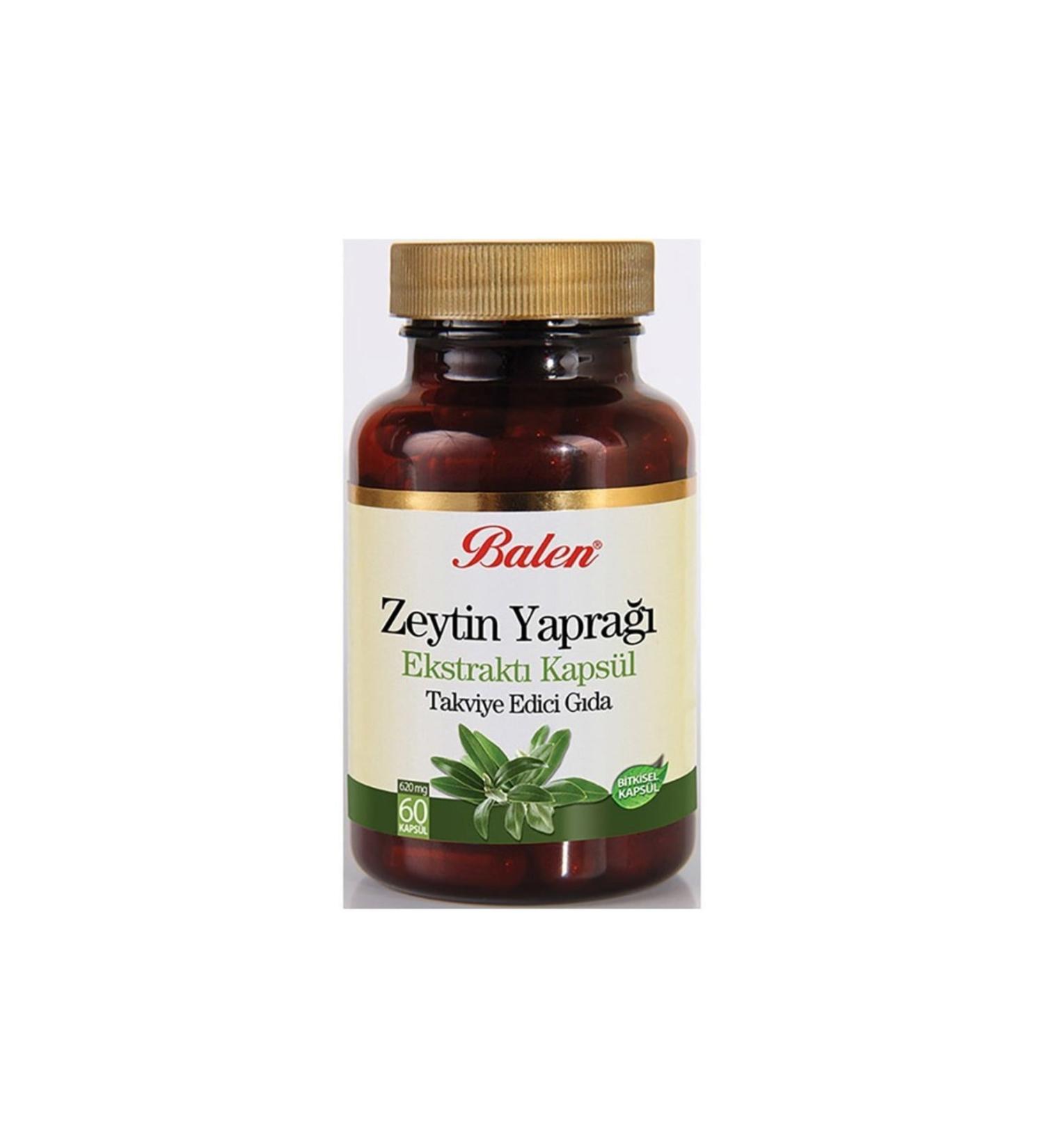 Balen Olive Leaf Extract Capsule 620 mg 60 Pieces