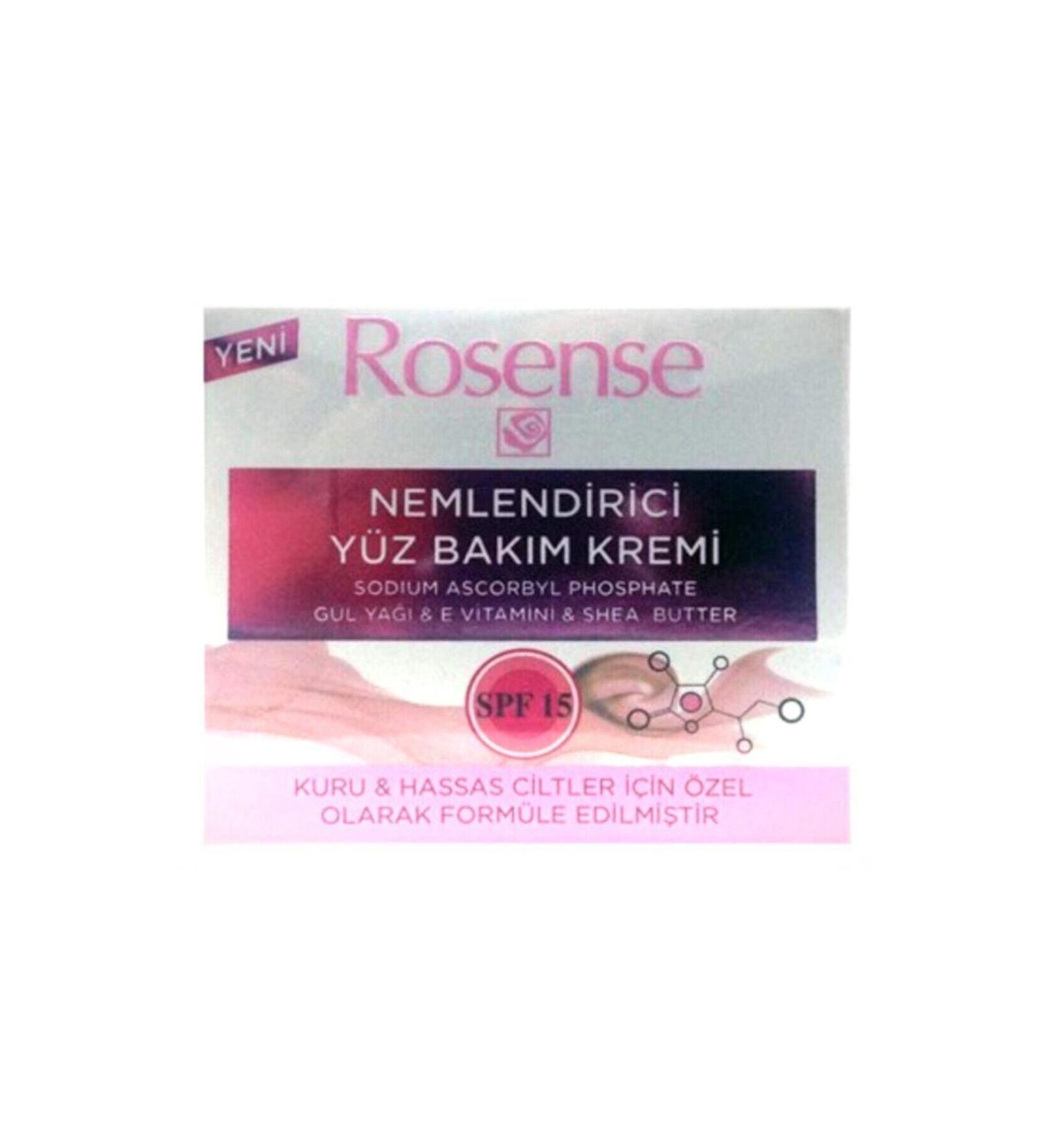 Rosense Moisturizing Face Care Cream Spf 15 50 ml
