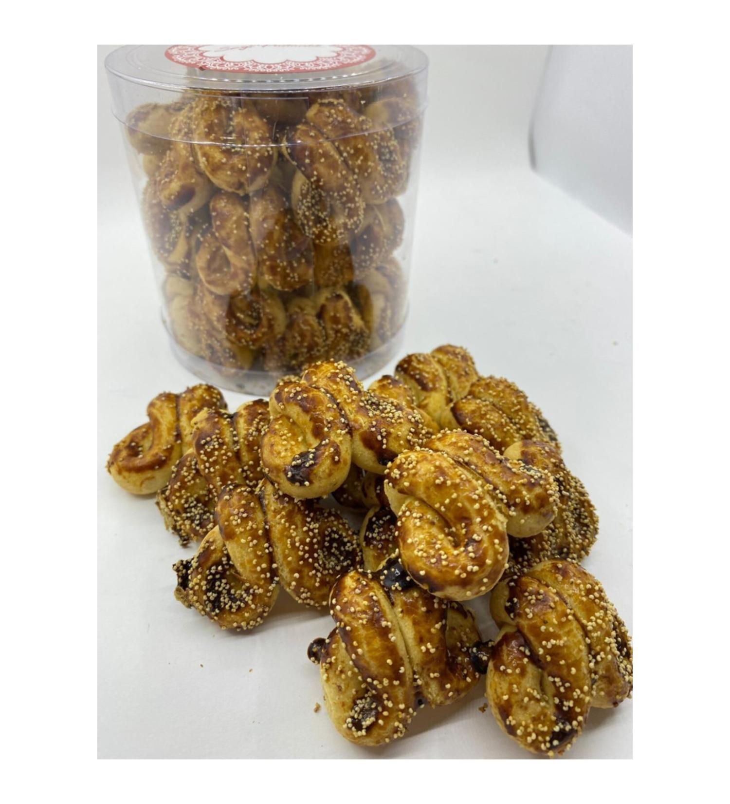 LOVE PASTRY Salted White Poppy Mammoth Cookies 350 Gr