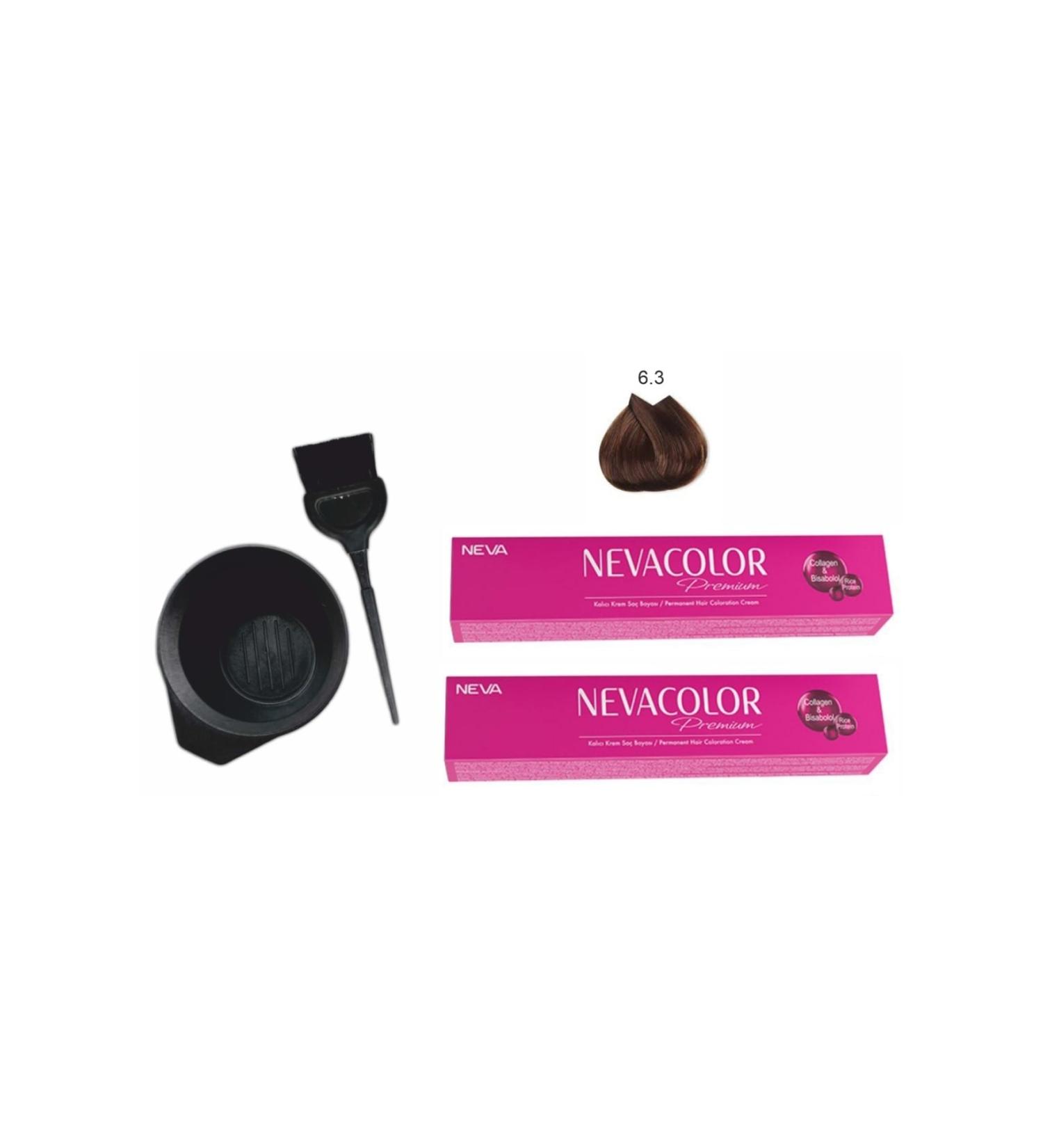 Neva Color Tube Paint 6.3 Hazelnut Shell Economic 2-Pack + Painting Set