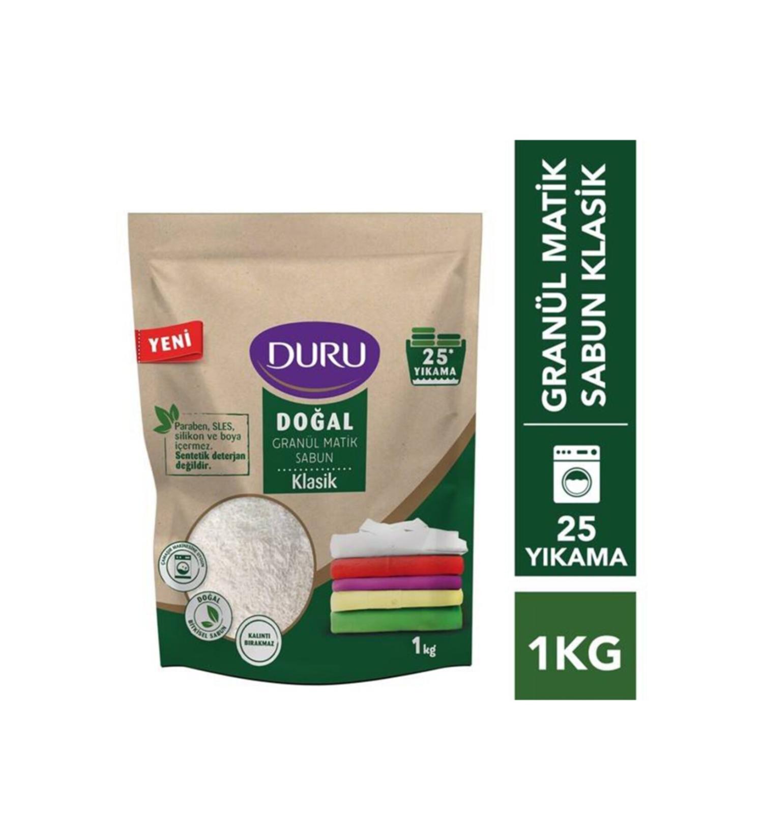 Duru Natural Granule Matic Soap Classic 1 Kg 25 Washes - Buy Online on GoSupps.com