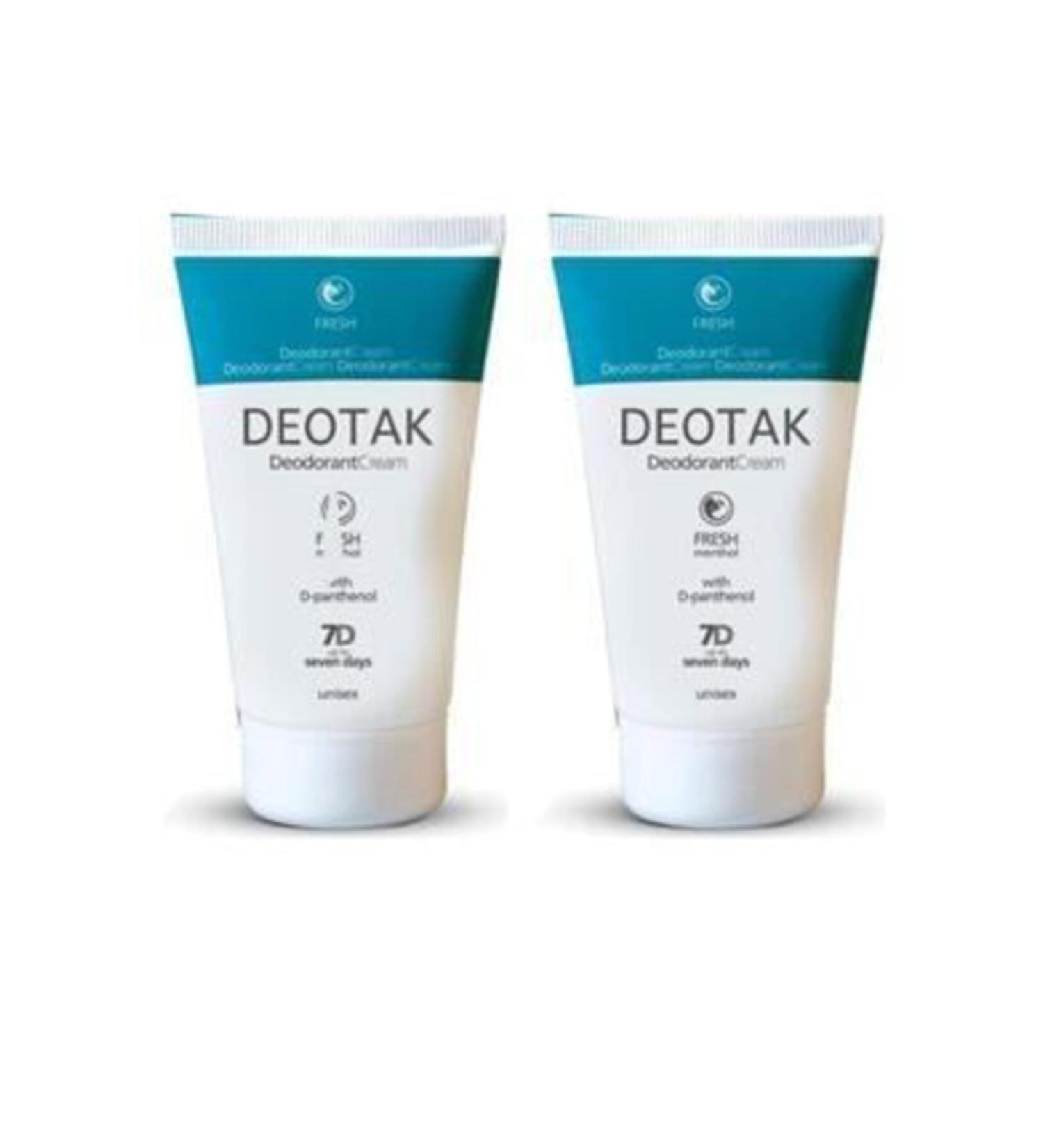 Deotak Deodorant Cream X2 Pack