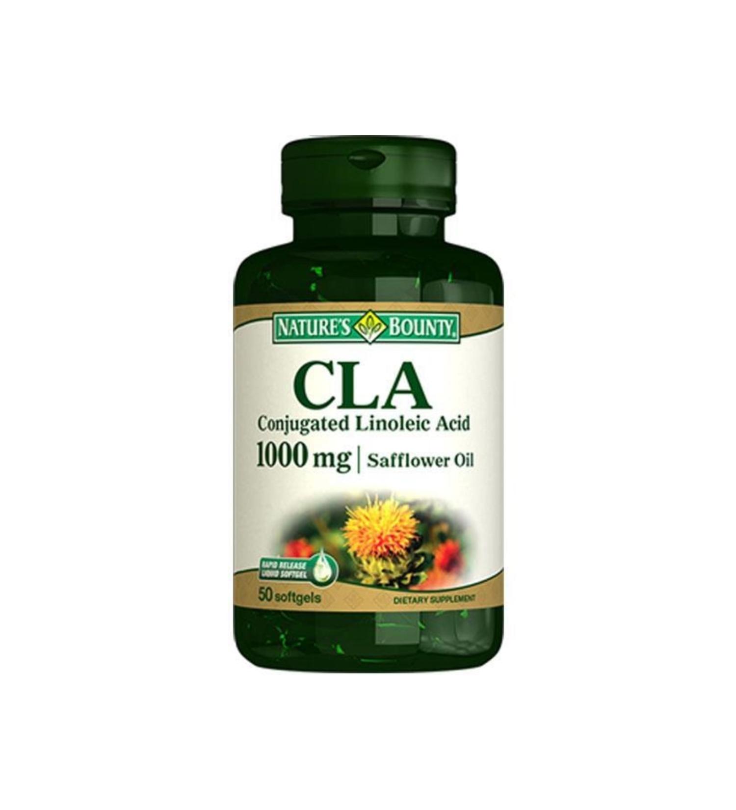 Natures Bounty Cla 1000 Mg Food Supplement 50 Gelatin Capsules