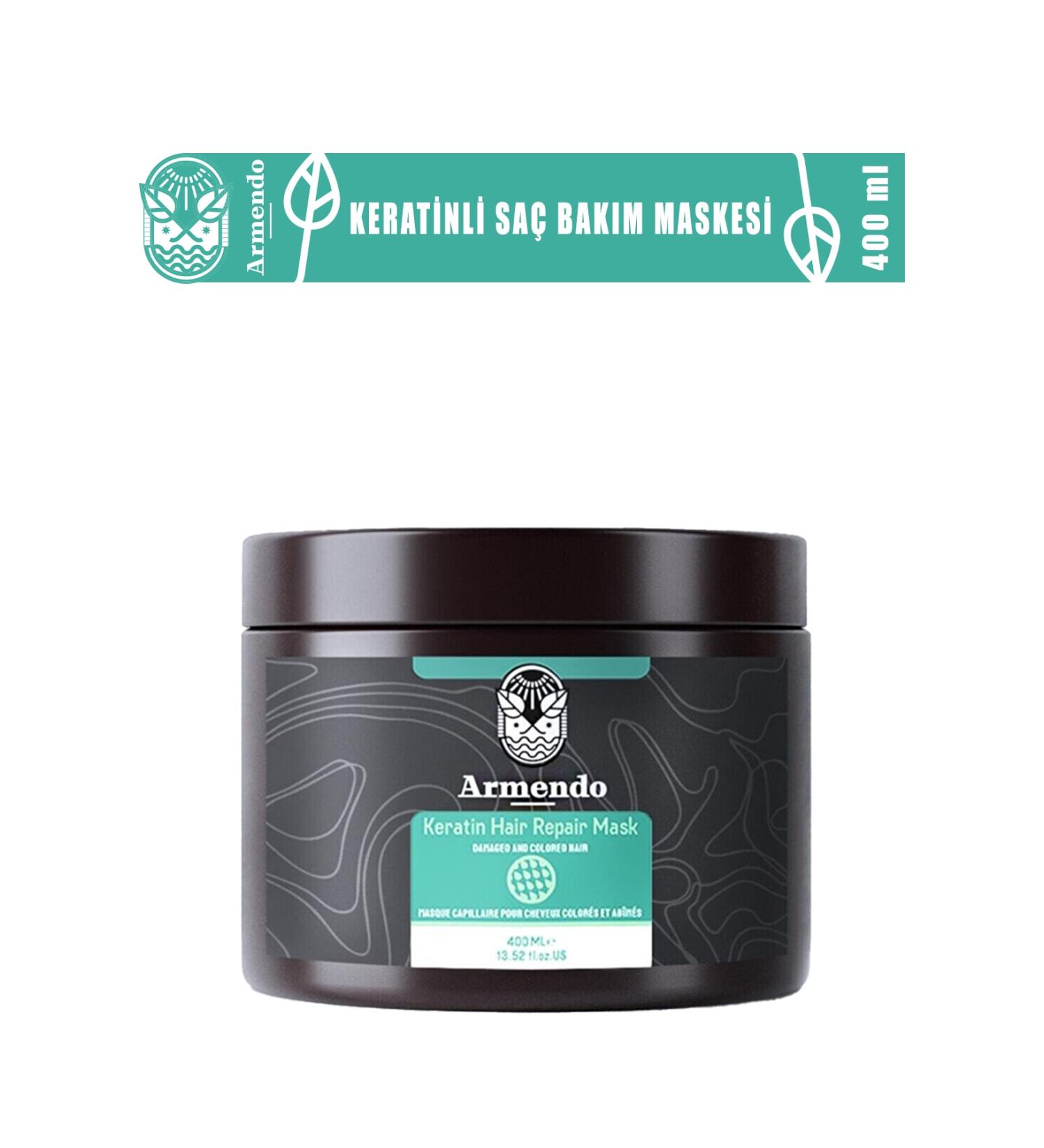 Armendo Keratin Hair Care Mask for Extremely Damaged Hair 400 ml