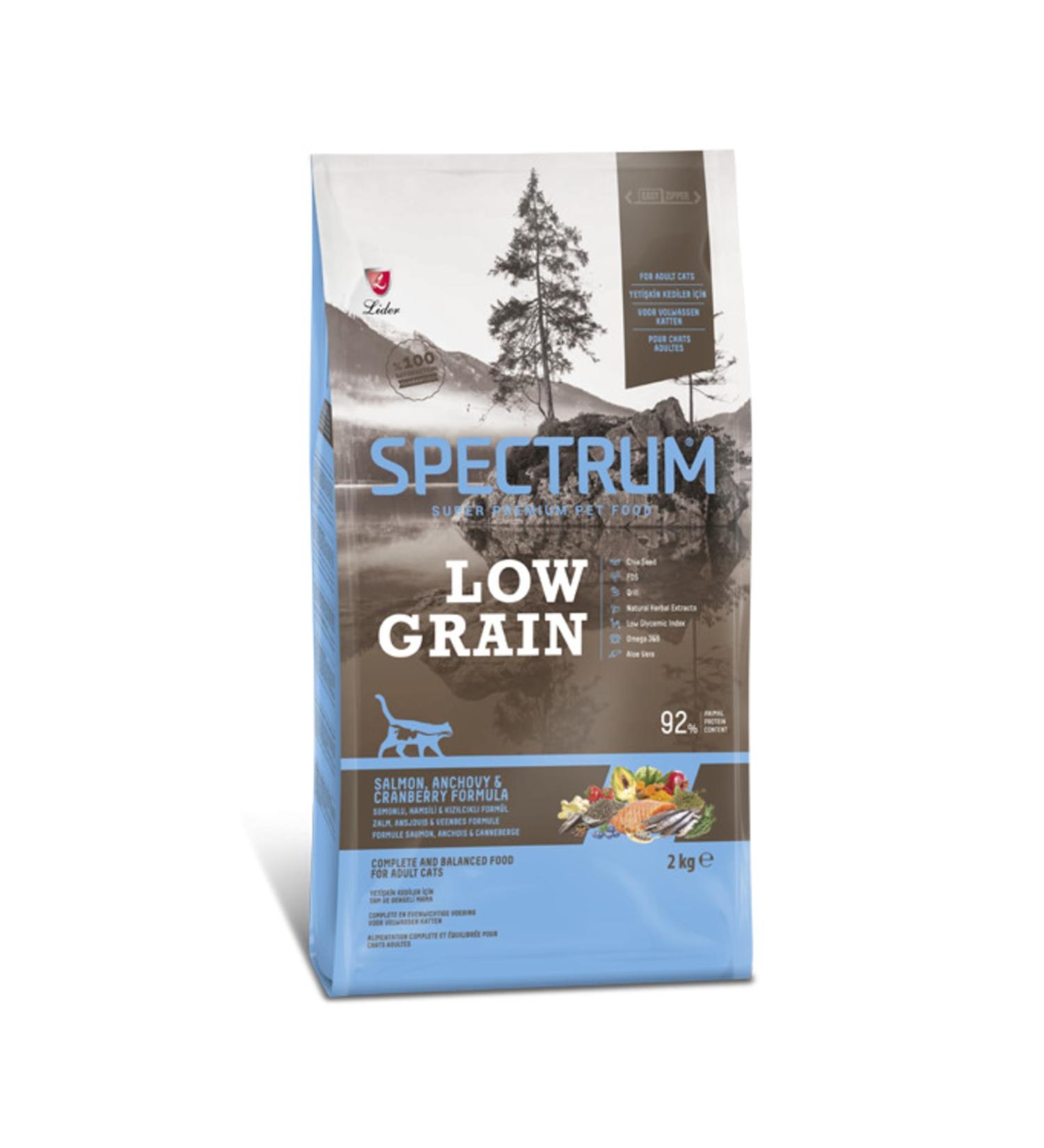Spectrum Low Grain Salmon Anchovy & Cranberry Adult Cat Food 2 Kg