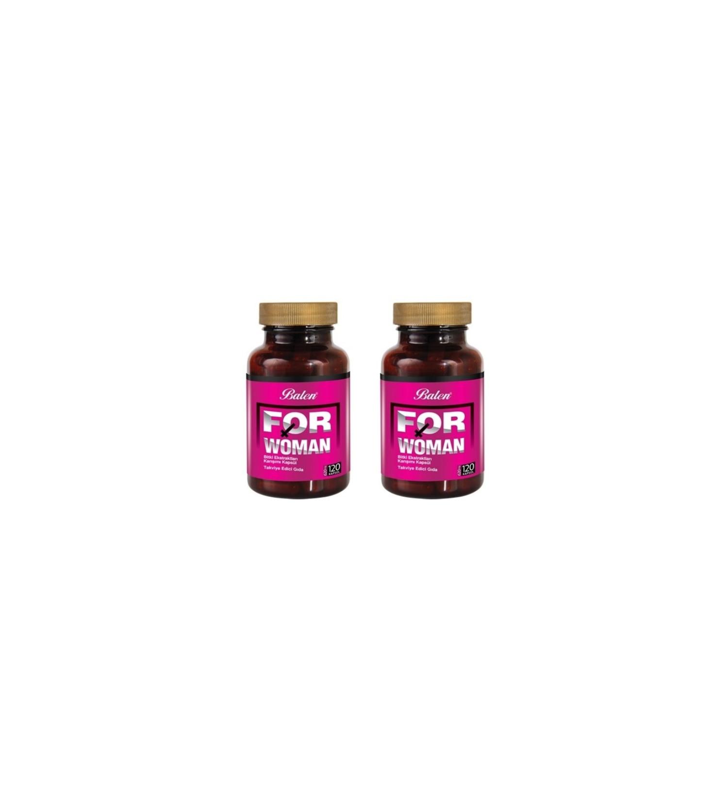 Balen 2 Pieces Forwoman 500 mg 120 Capsules