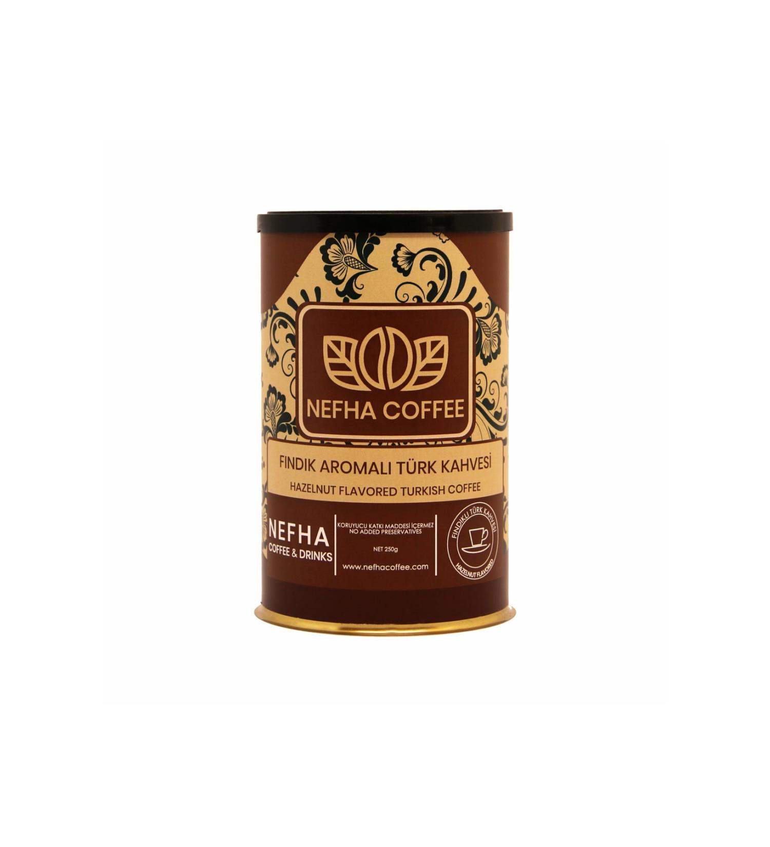 Nefha Coffee Hazelnut Flavored Turkish Coffee
