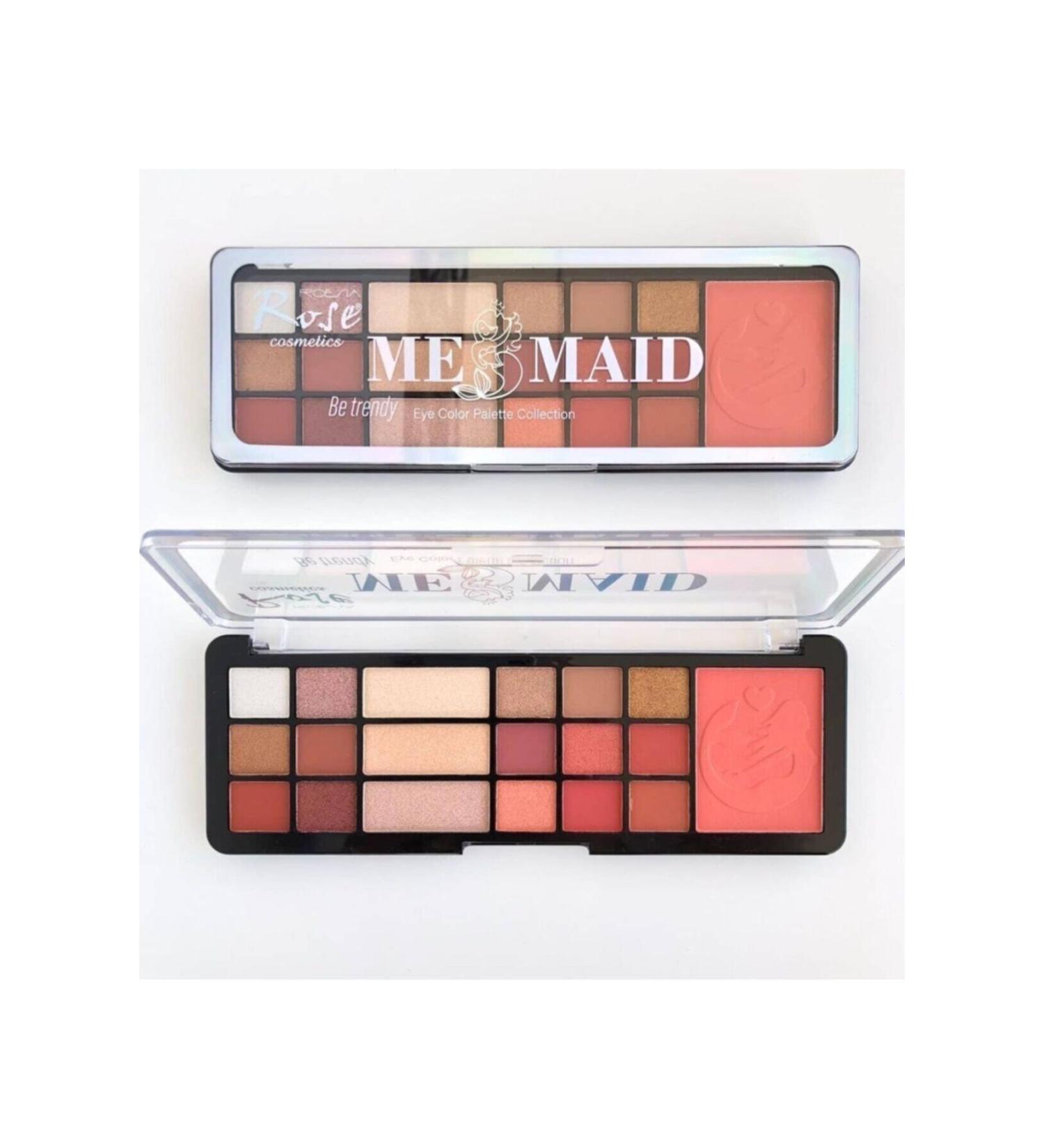 Rose Color Eyeshadow Palette and Blush 19 Pieces