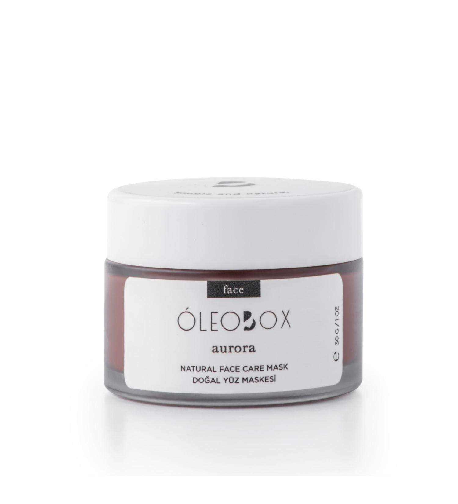 Oleobox Natural Anti-acne Mask for Sensitive Skin - Aurora - French Red Clay + Aha - 30 Ml / 50 G - Buy Online on GoSupps.com