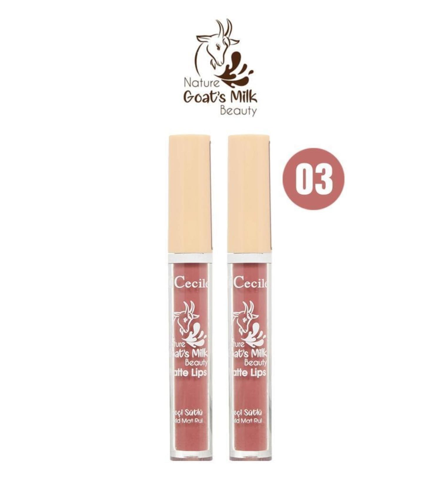 Cecile Goat Milk Matte Lips 03 X2
