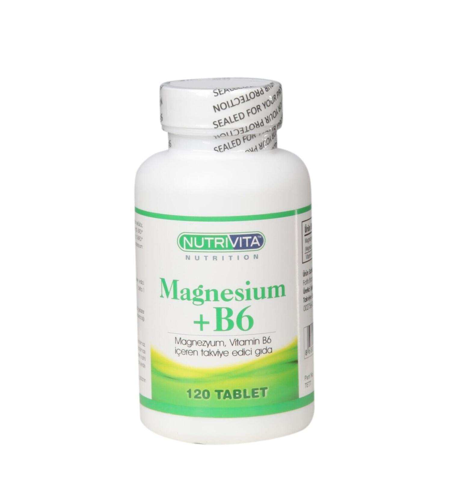 Nutrivita Nutrition Nutrivita Magnesium(Magnesium)+b6 120 Tablets