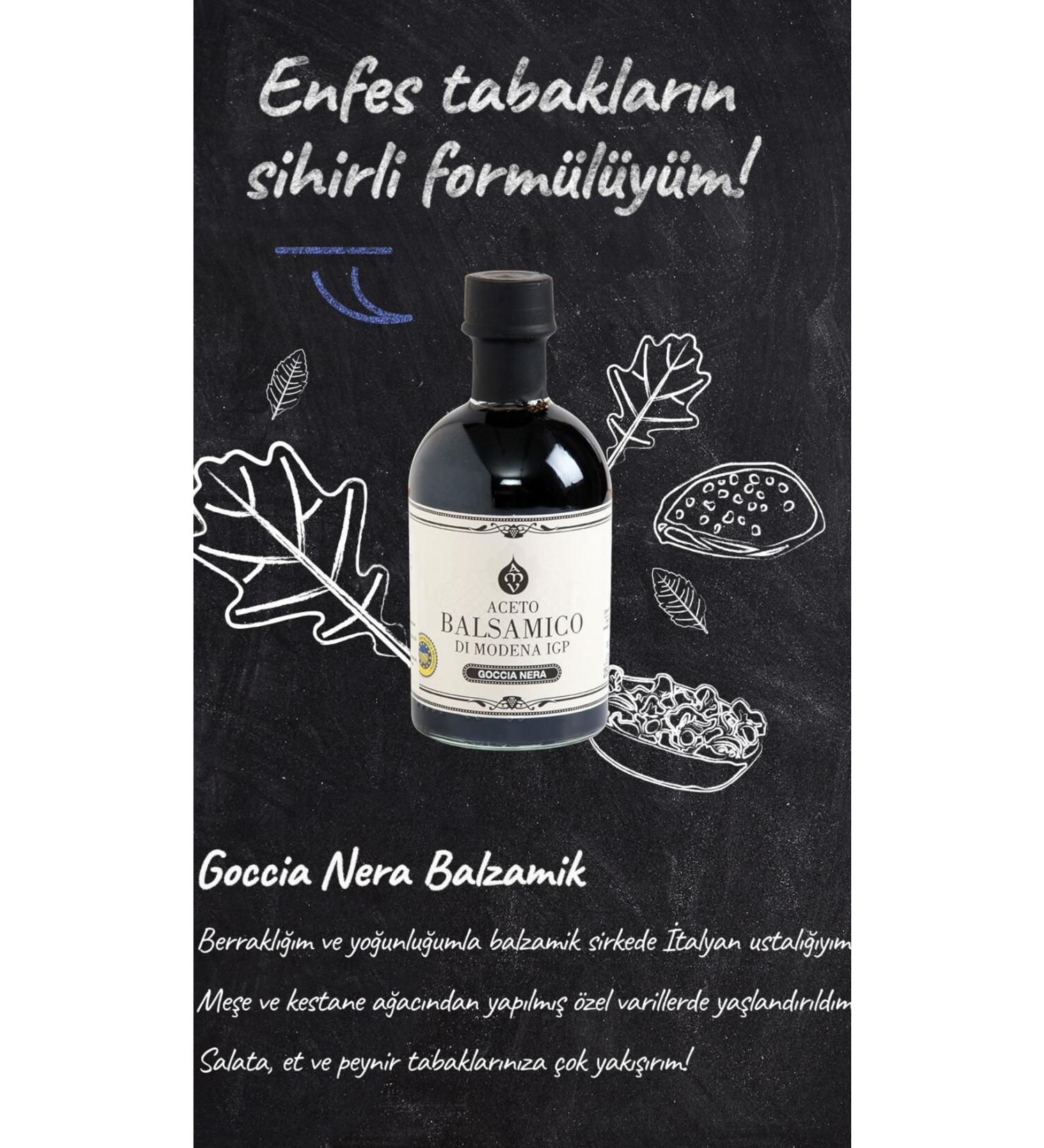 Aceto Goccia Nera Balsamico - Balsamic Vinegar 250 Ml.