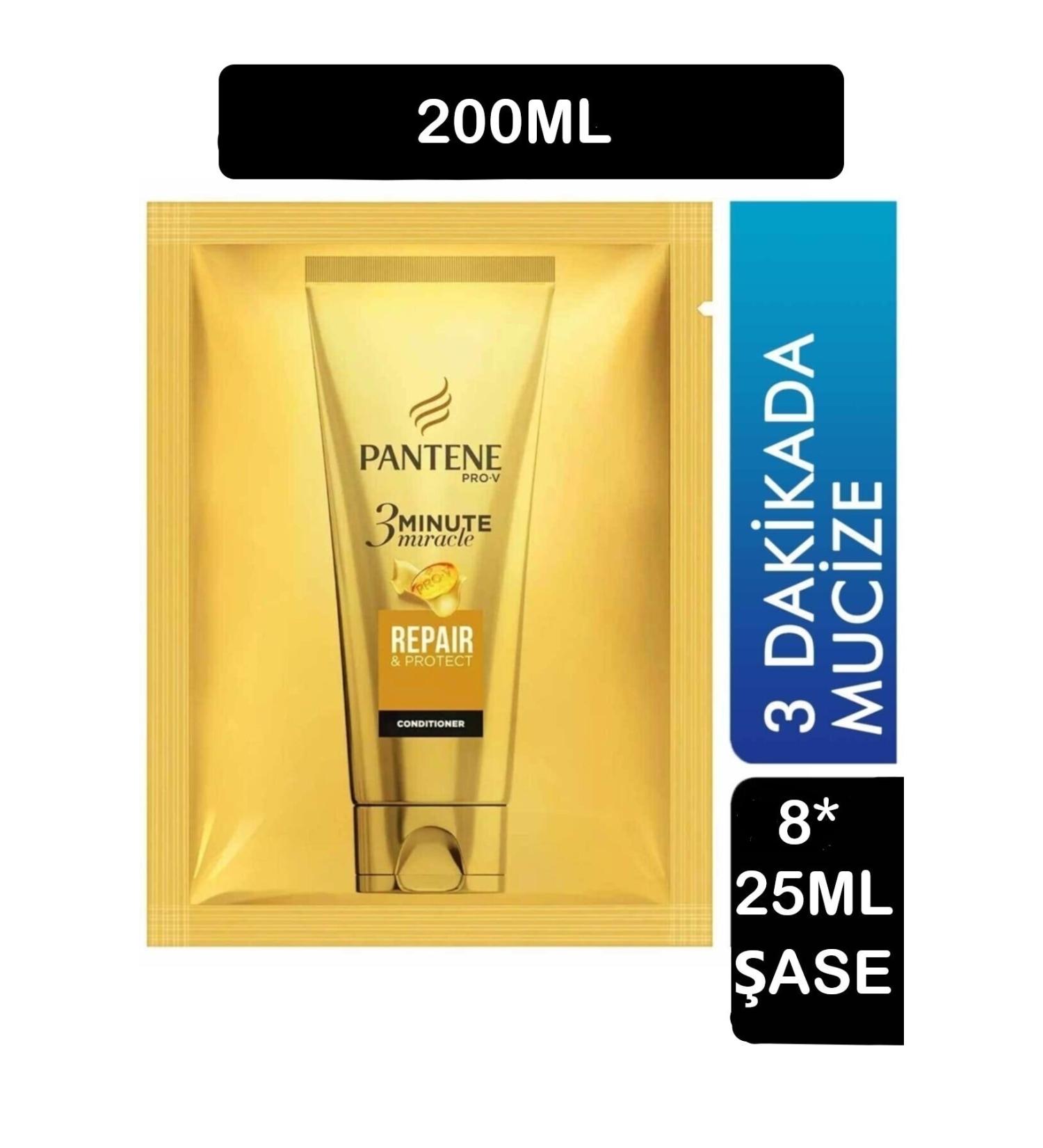 Pantene 3 Minute Miracle Repair and Protective Care Hair Conditioner 200 Ml (8 * 25ml Sachet)