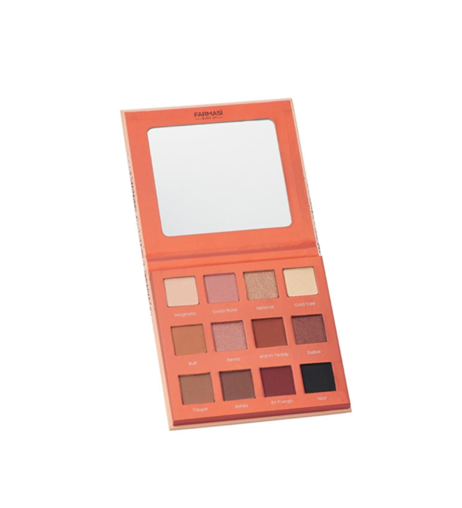 Farmasi Glam Up Eyeshadow Palette 12 Colors