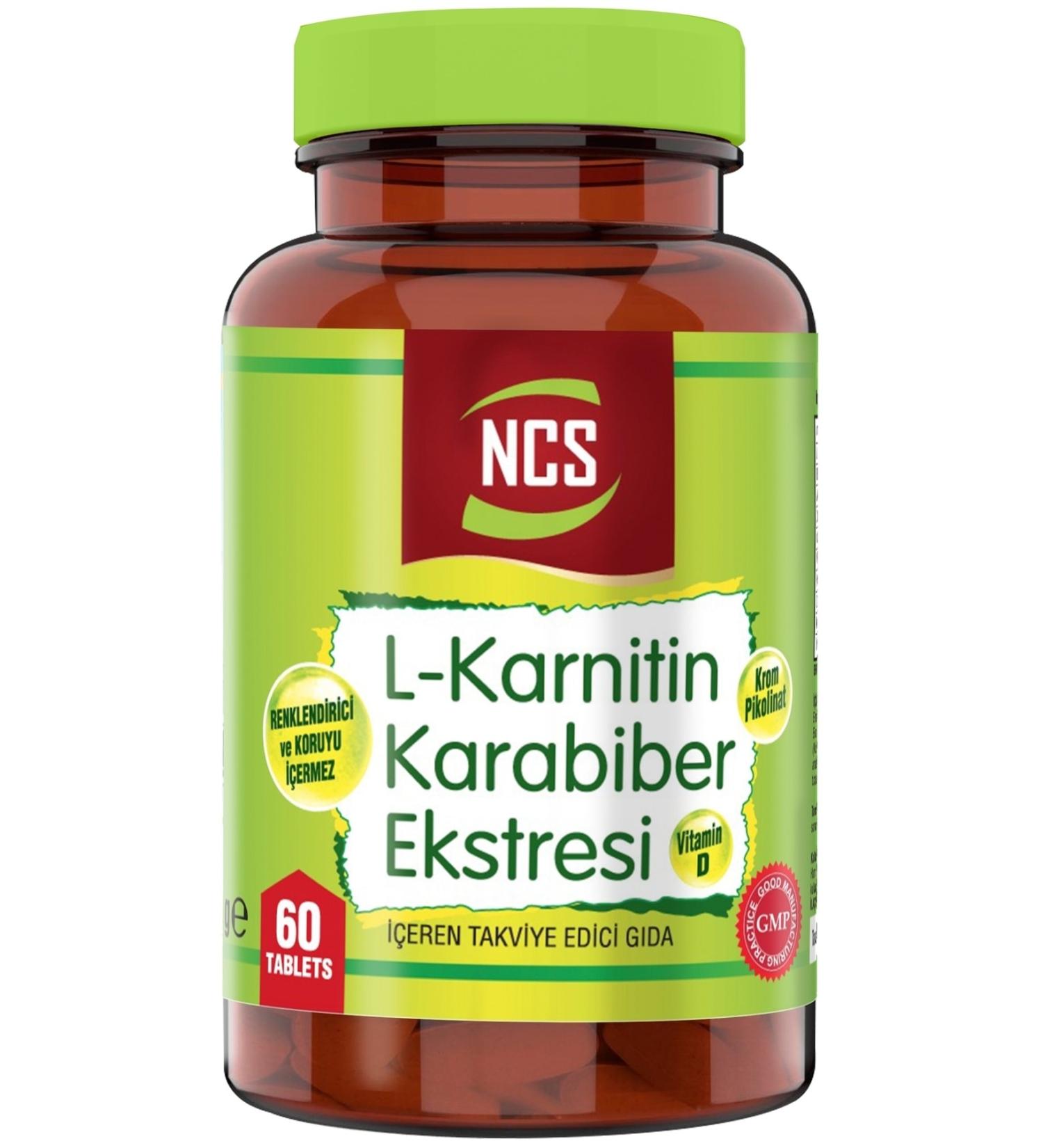 Ncs L-carnitine Chromium Picolinate 100 Mcg Chromium Picolinate 60 Tablets