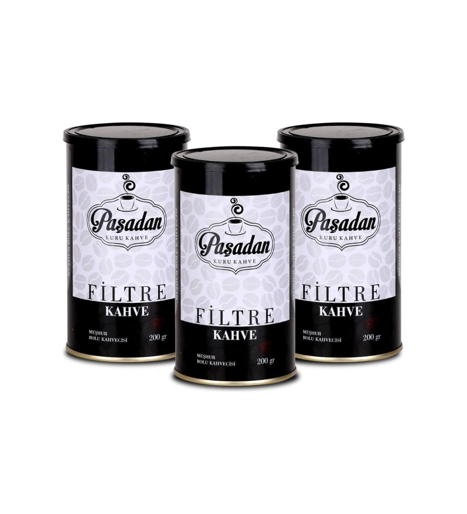Pasha's Coffee Filter Coffee (3x200g) Ground Tnk