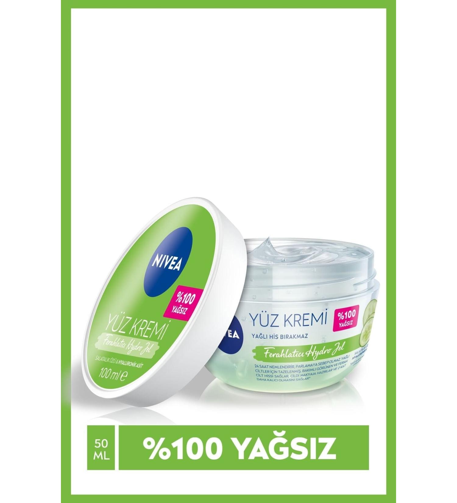 NIVEA Lucosmeti Refreshing Hydro Gel Face Care Cream**100 Ml Hyaluronic Acid - Buy Online on GoSupps.com