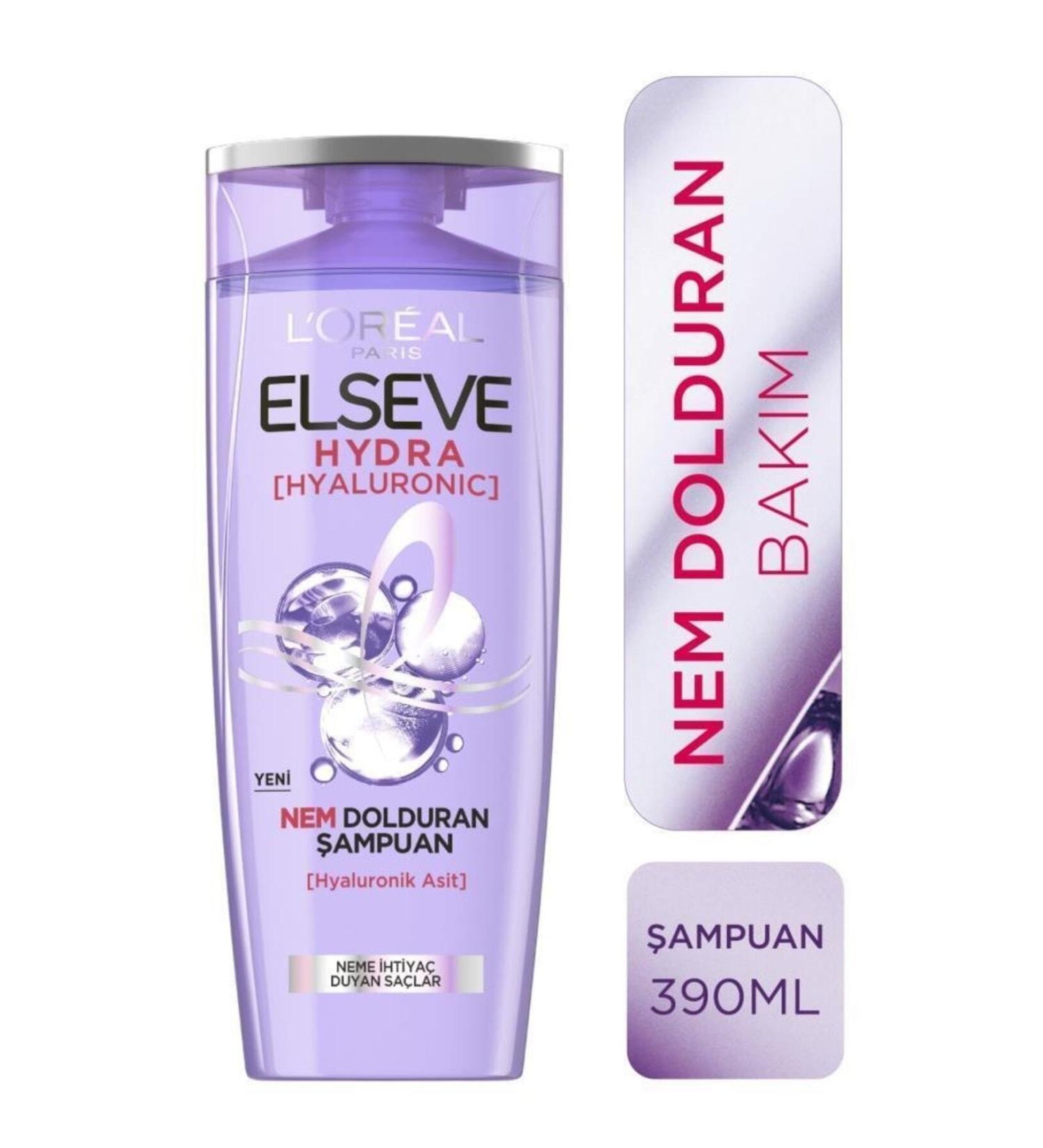Elseve Hydra hyaluronic Moisture Filling Shampoo with Hyaluronic Acid Fortified Formula 390ml - Buy Online on GoSupps.com