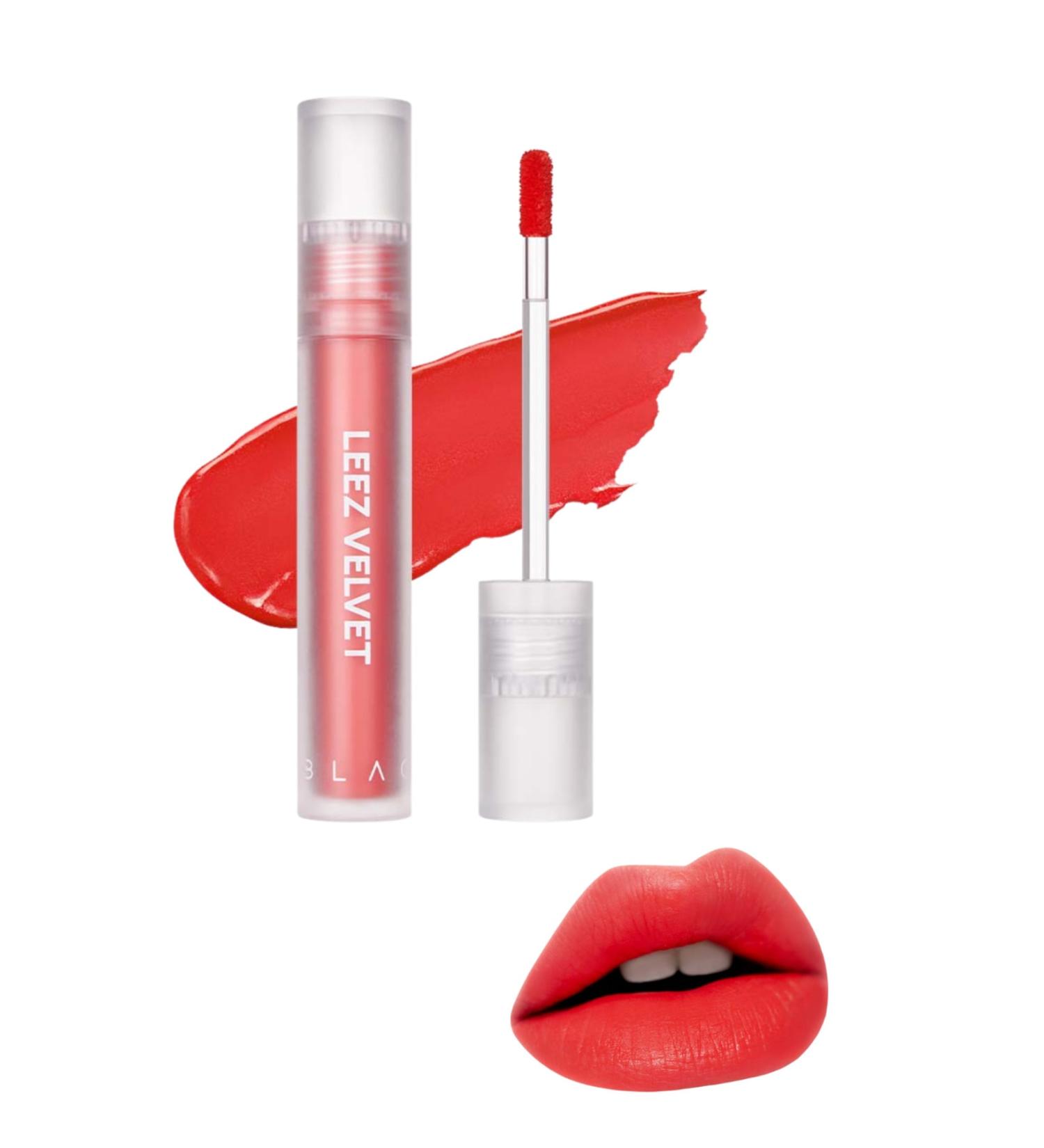 Black Rouge Matte Velvet Texture Long Lasting Leez Velvet Tint Peach Papaya - Buy Online on GoSupps.com