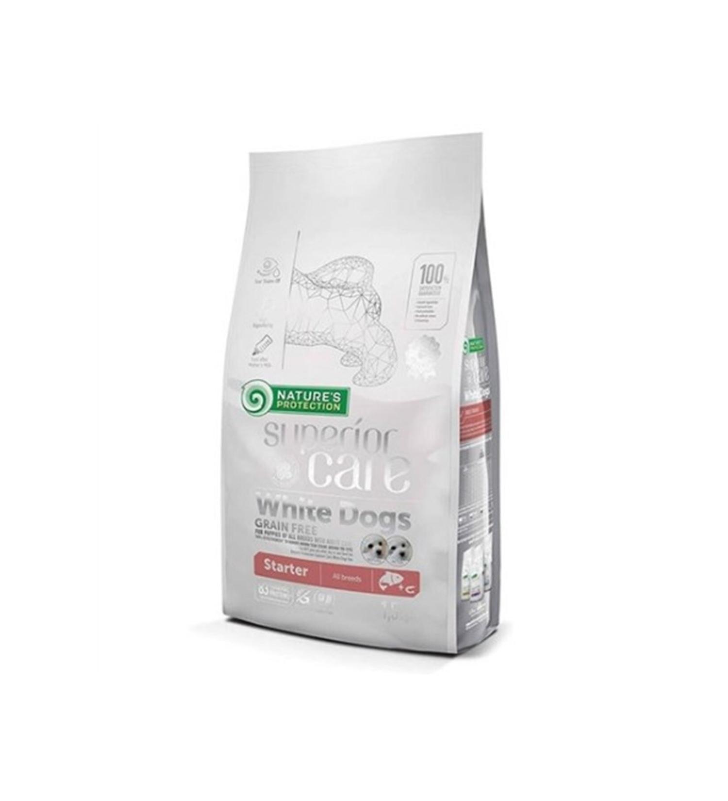 Nature's Protection Np Superior Care White Dogs Grain-Free Nut Puppy Food 1.5 kg